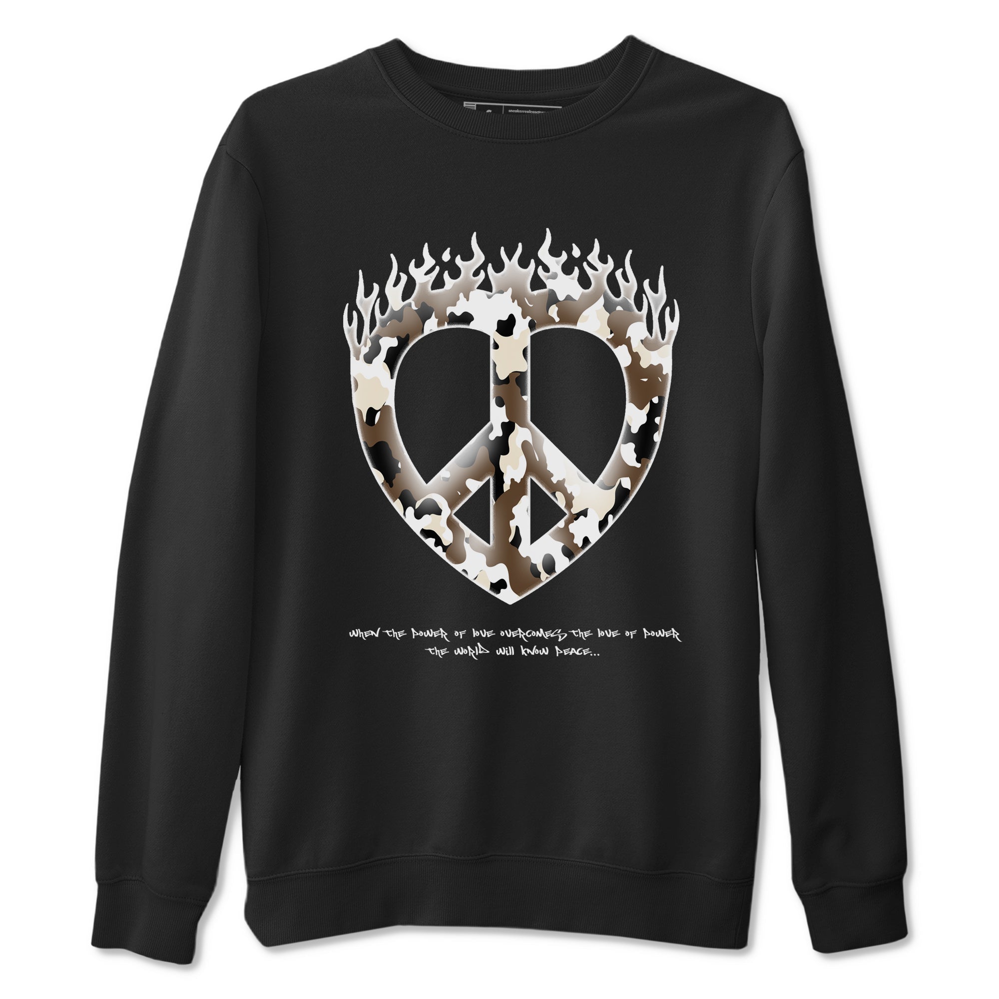 Love Peace snkmatch Tees - Air Jordan 1 Mocha
