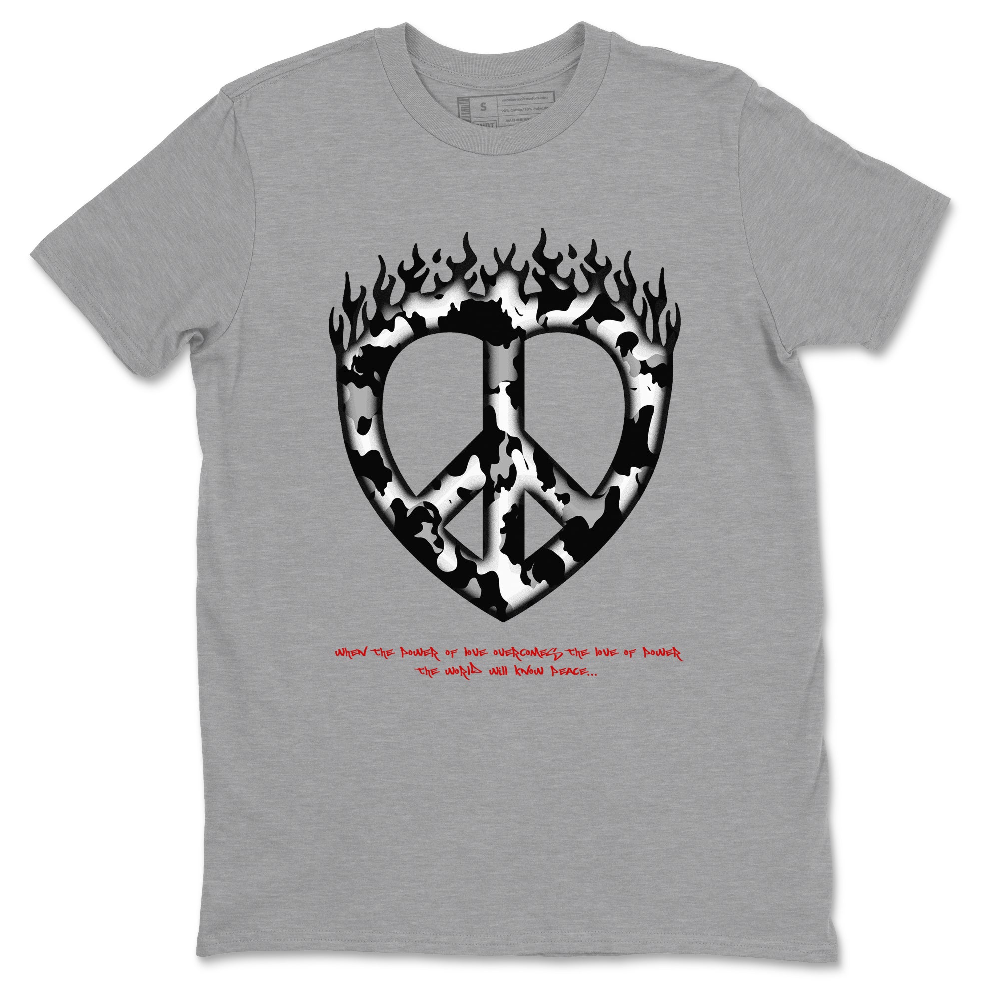 Love Peace snkmatch Tees - Air Jordan 14 Black Toe