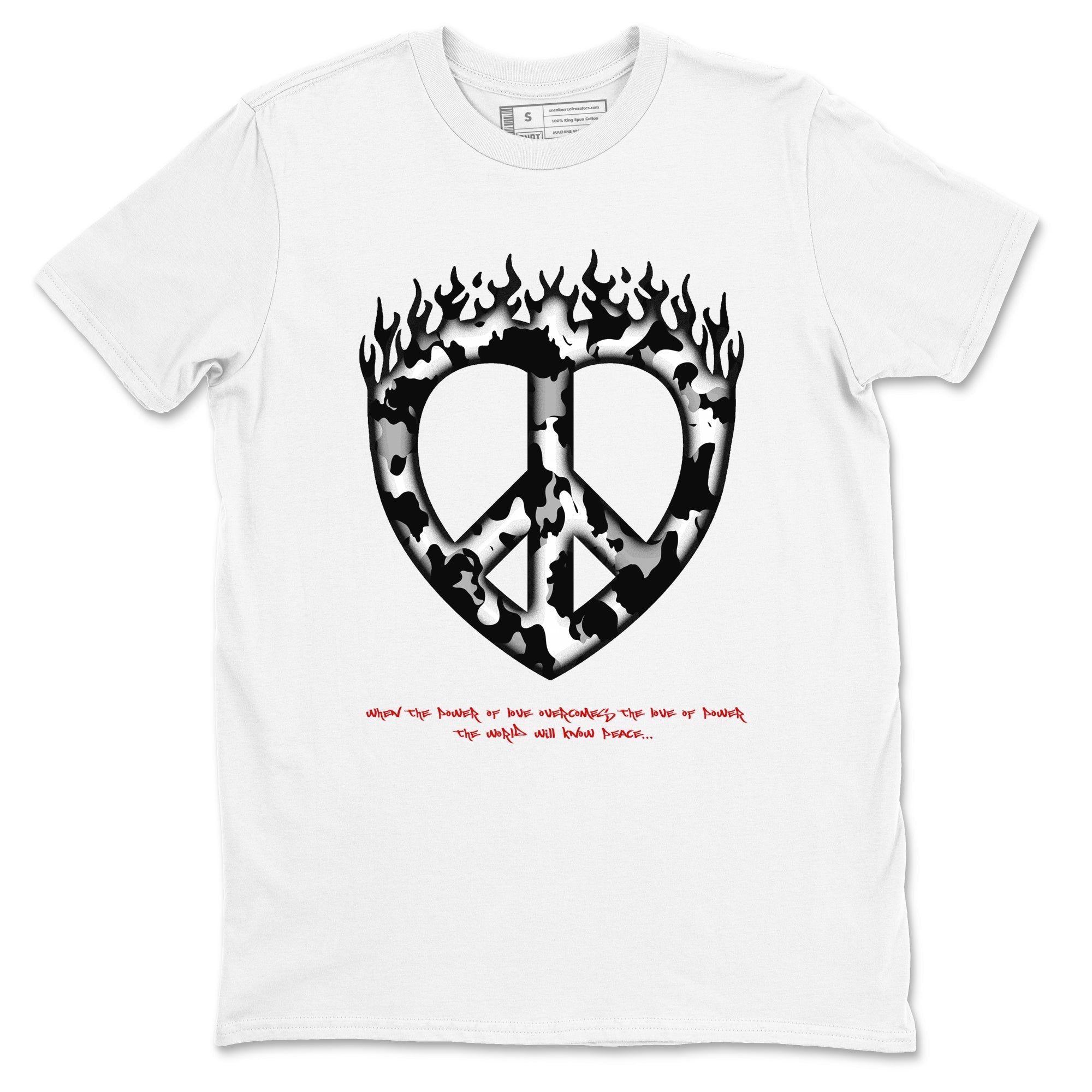 Love Peace snkmatch Tees - Air Jordan 14 Black Toe