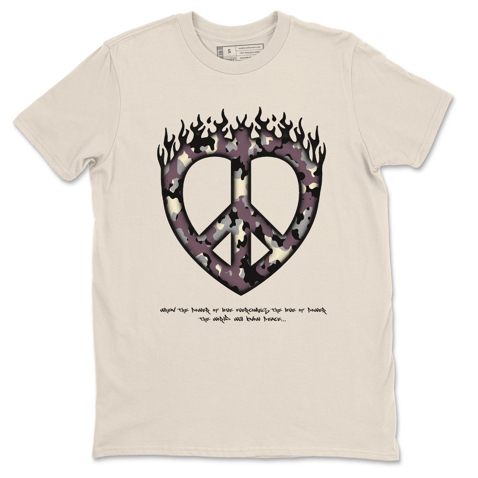 Love Peace snkmatch Tees - Air Jordan 3 A Ma Maniere x Black