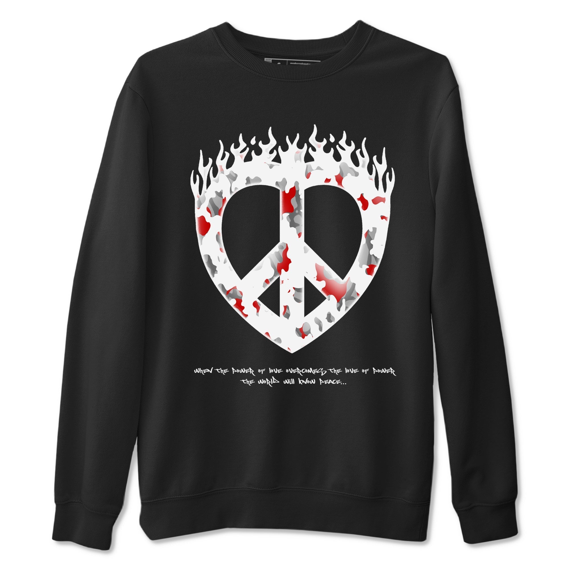Love Peace snkmatch Tees - Air Jordan 3 Cement Grey