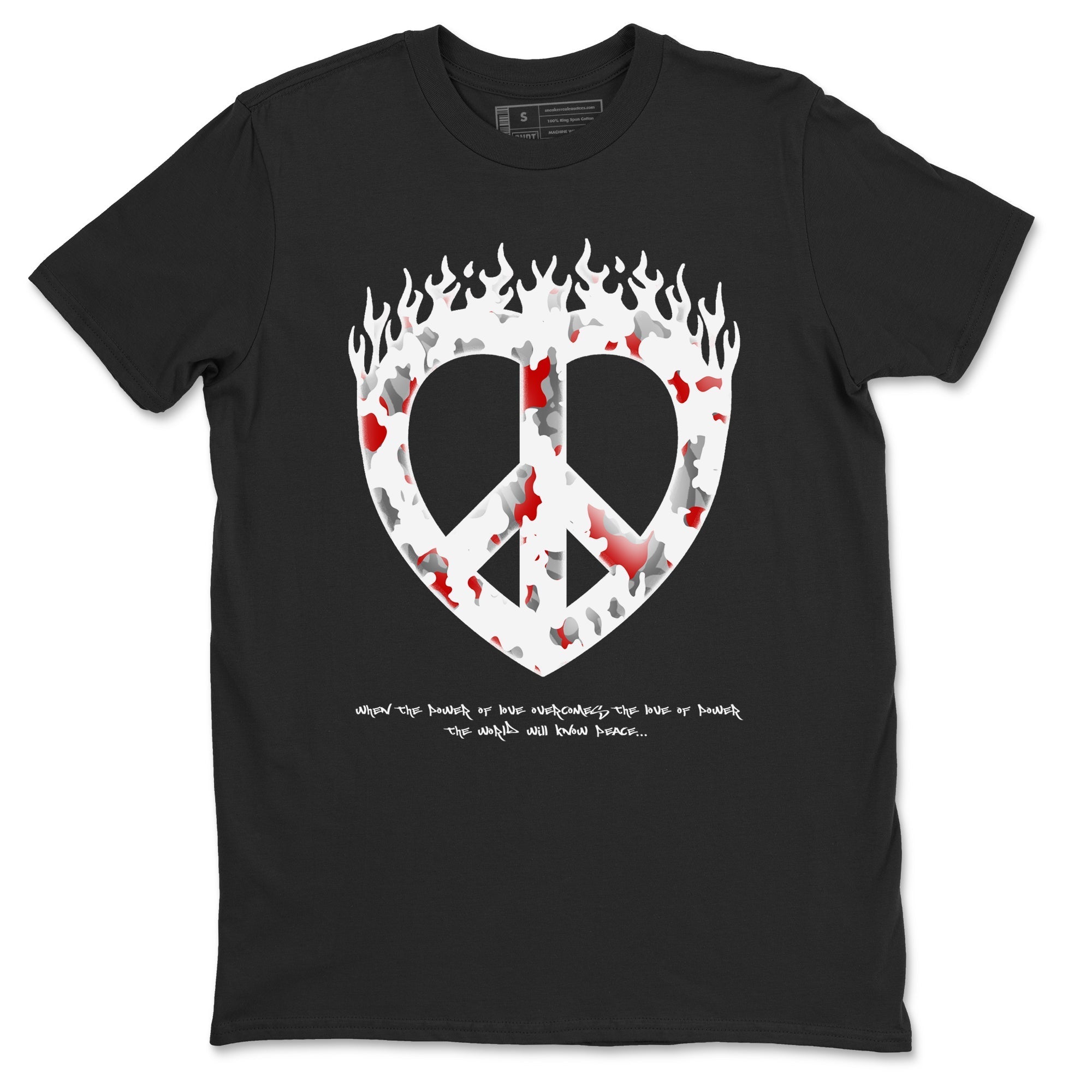 Love Peace snkmatch Tees - Air Jordan 3 Cement Grey