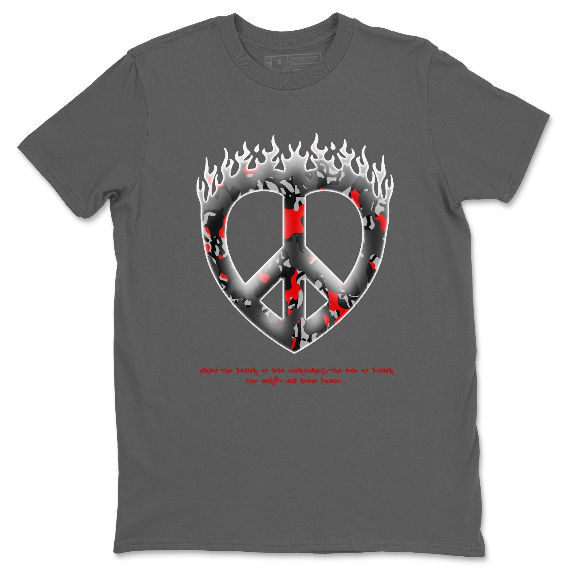 Love Peace snkmatch Tees - Air Jordan 3 Black Cement