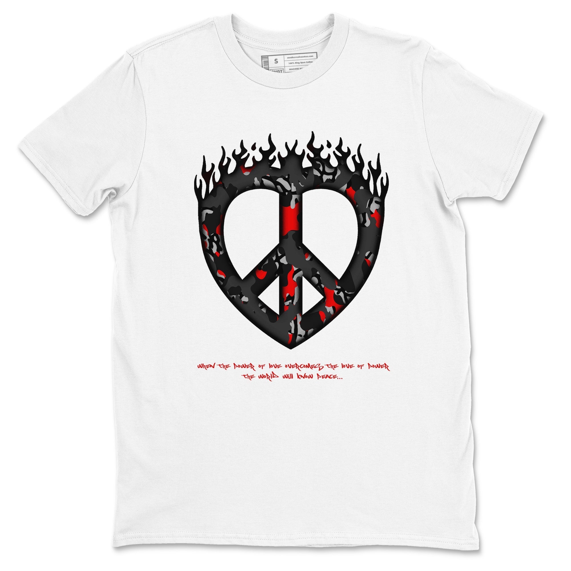Love Peace snkmatch Tees - Air Jordan 3 Black Cement