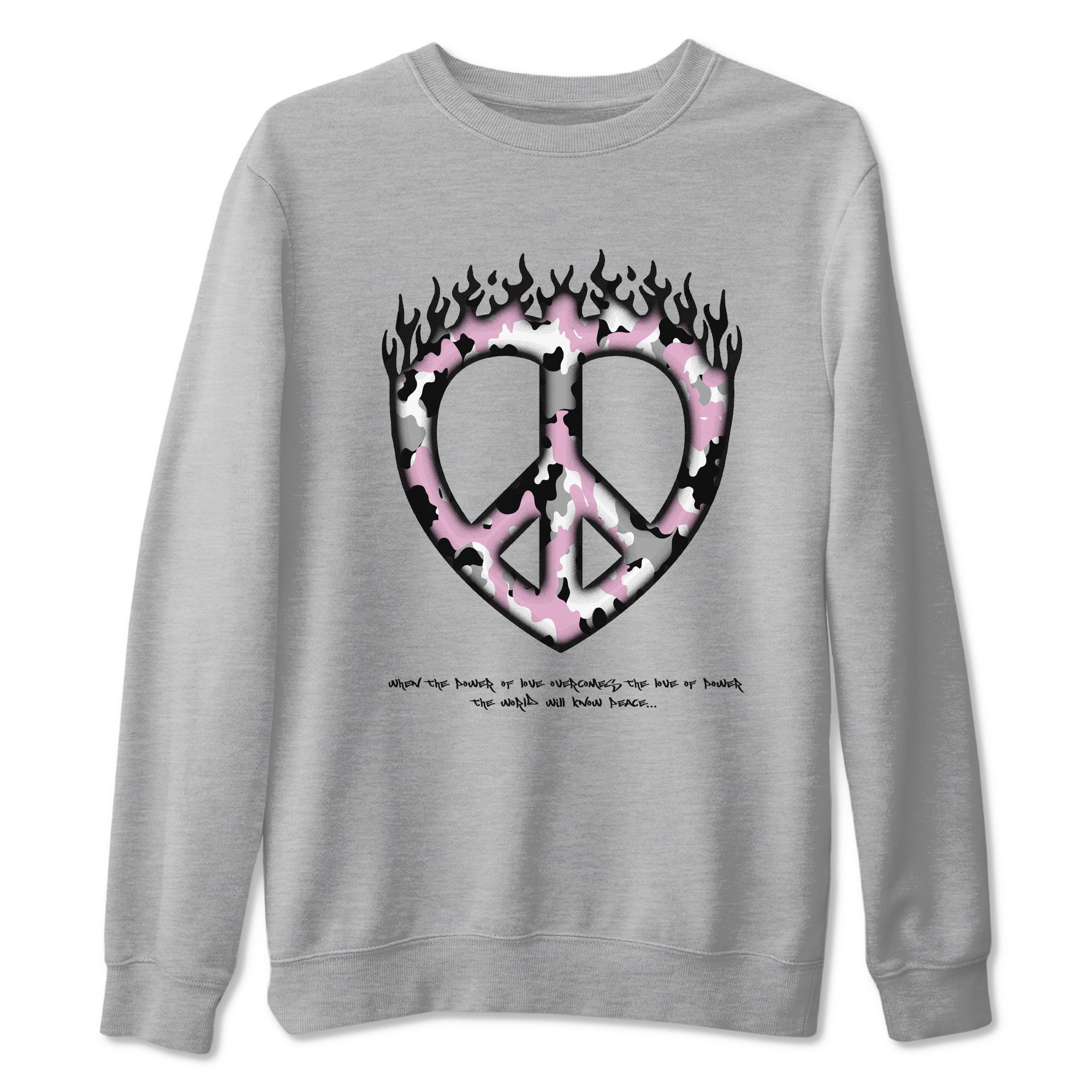Love Peace snkmatch Tees - Air Jordan 4 Orchid