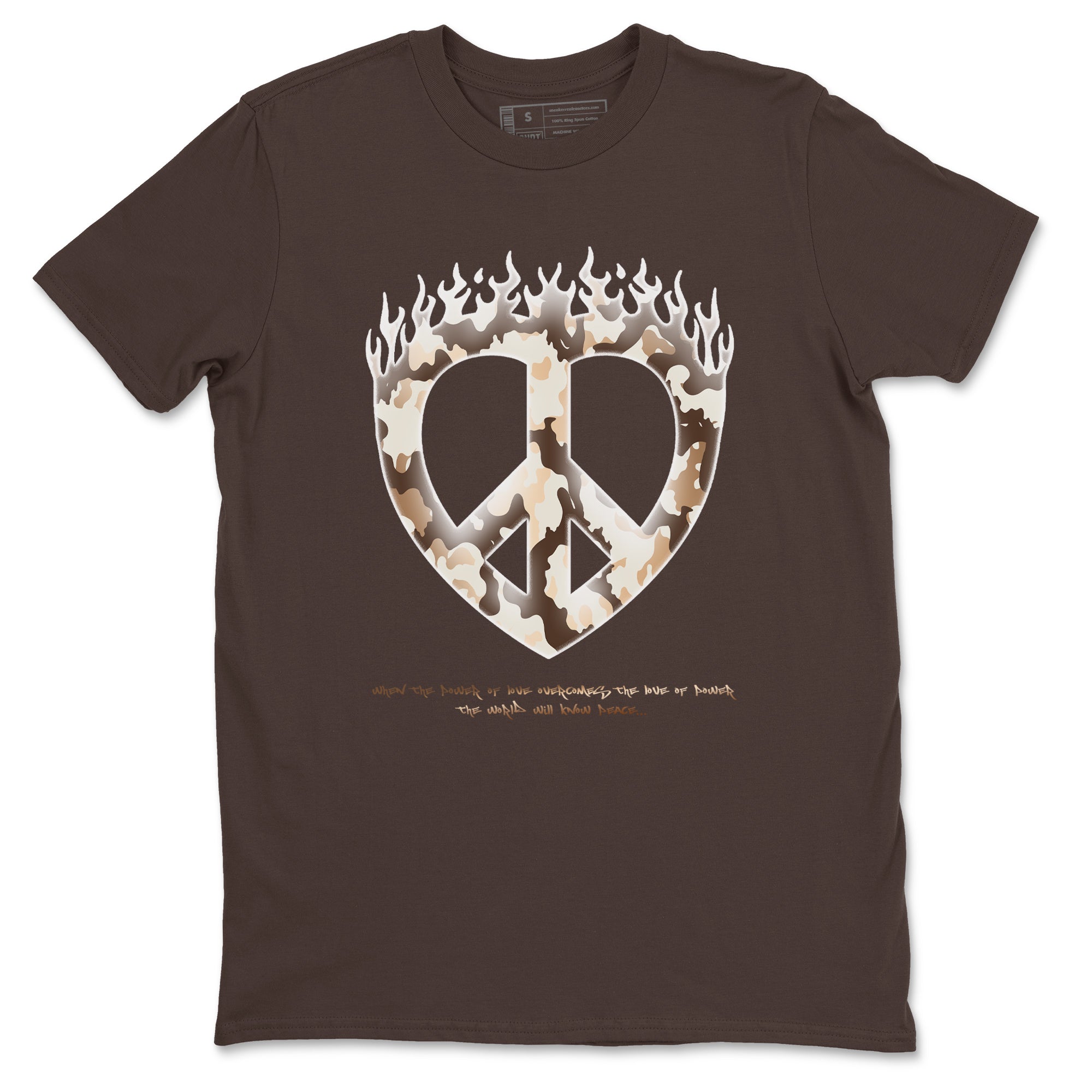 Love Peace snkmatch Tees - Air Jordan 5 Golden Ticket