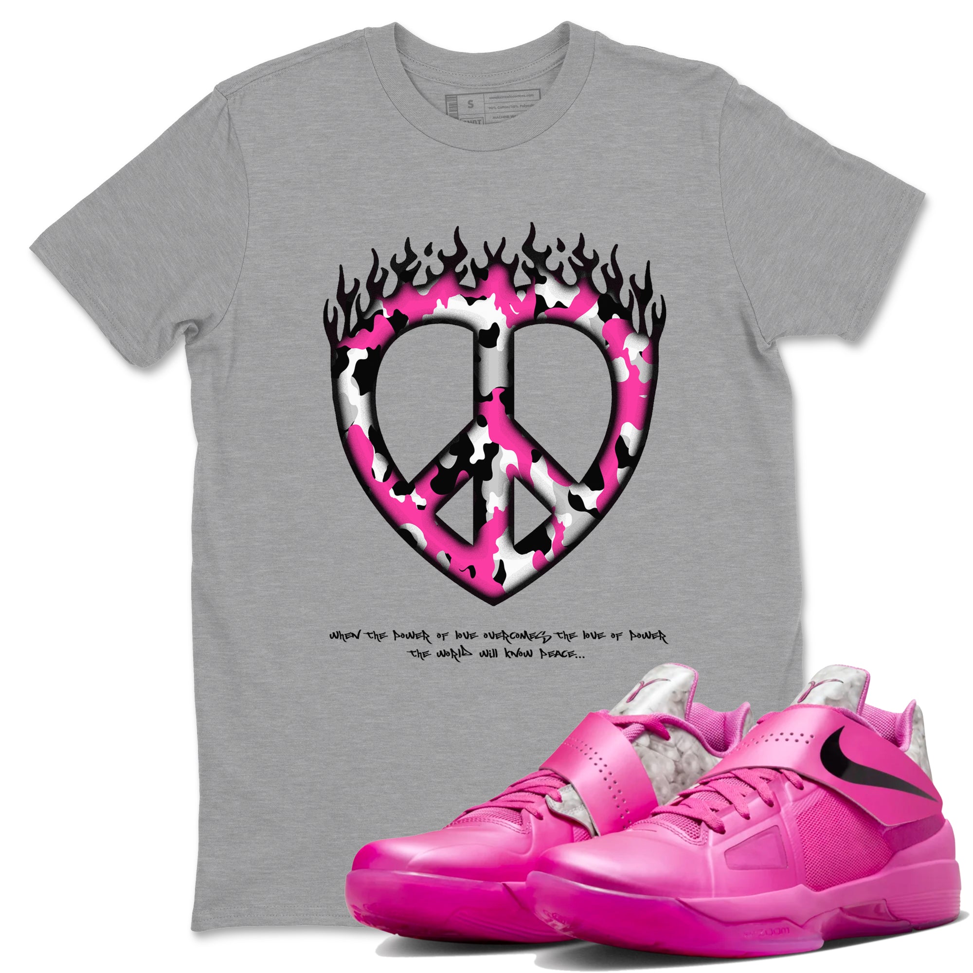 Love Peace snkmatch Tees - KD 4 Aunt Pearl