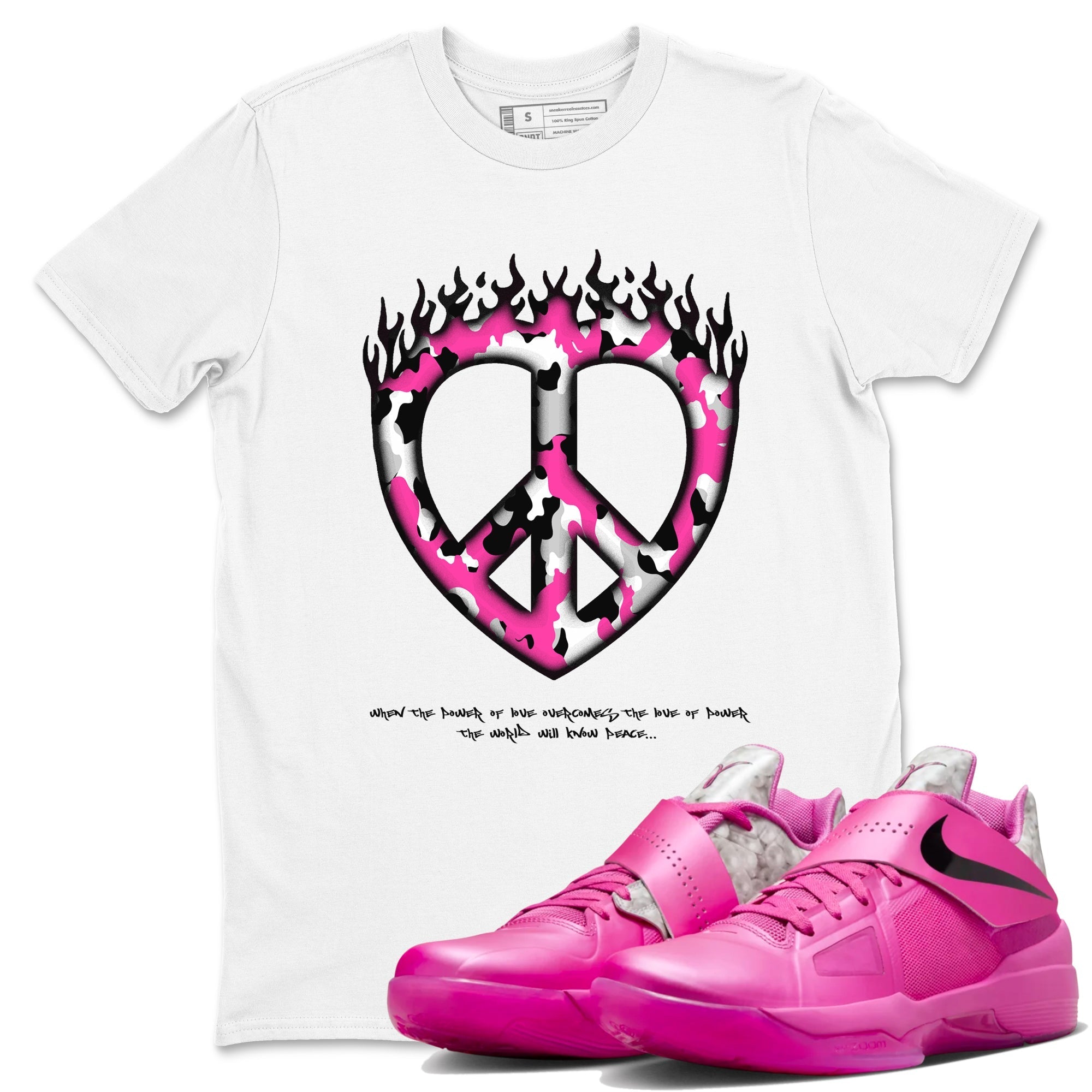 Love Peace snkmatch Tees - KD 4 Aunt Pearl