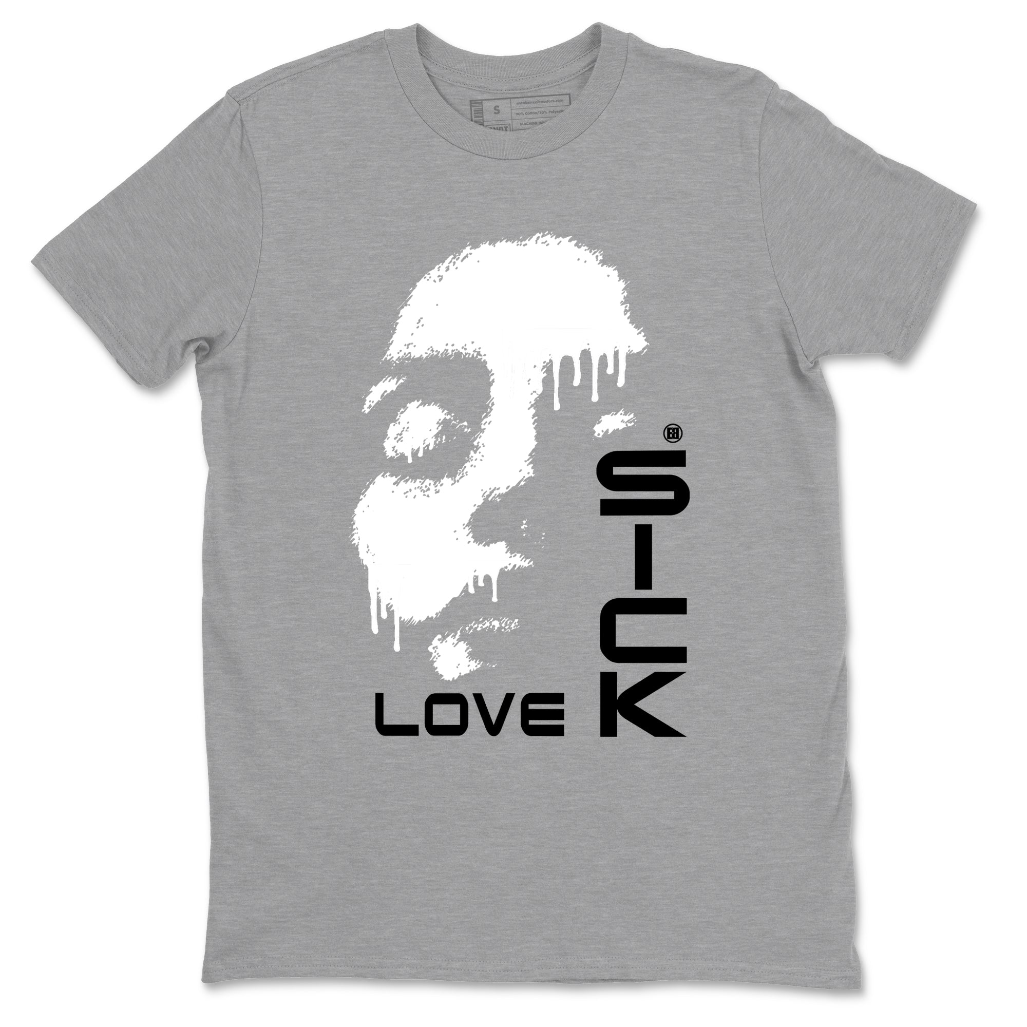 Love Sick snkmatch Tees - Air Jordan 12 Black Wolf Grey