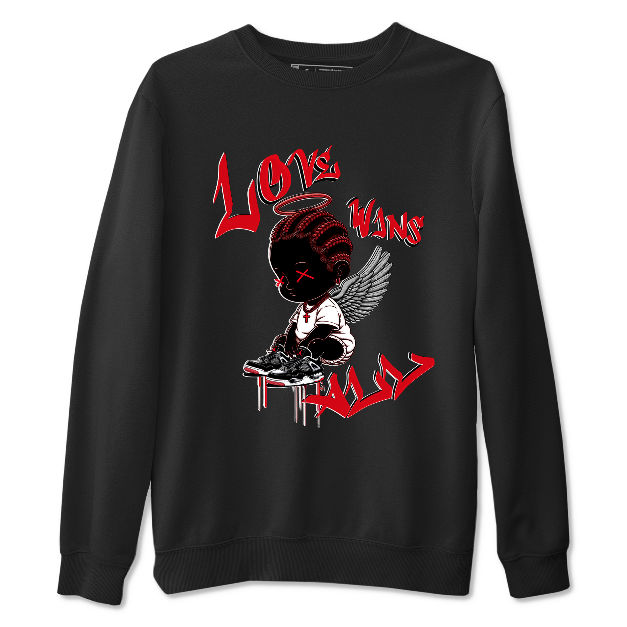 Love Wins All snkmatch Tees - Air Jordan 4 Bred Reimagined