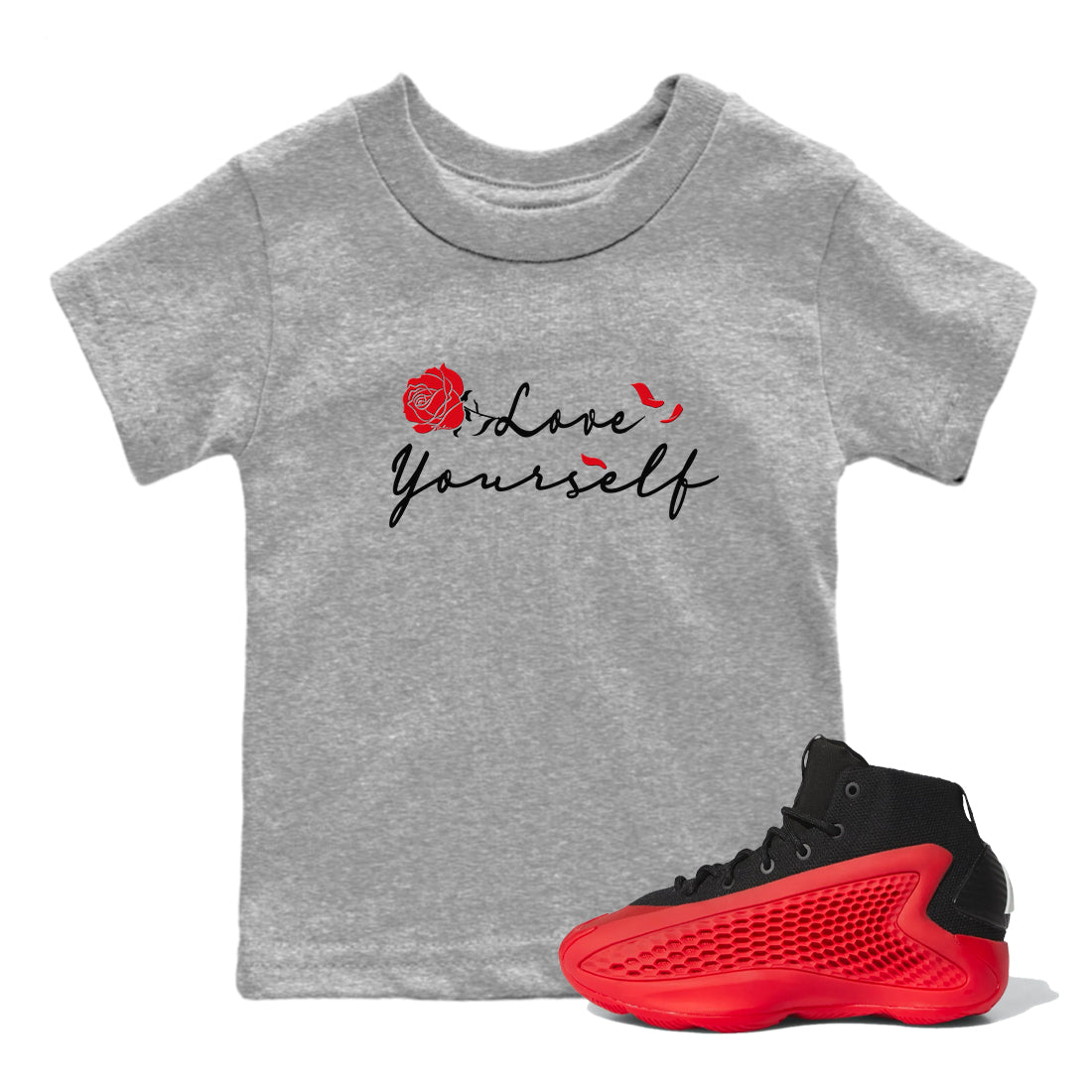 Love Yourself snkmatch Tees Kids - AE 1 Bred