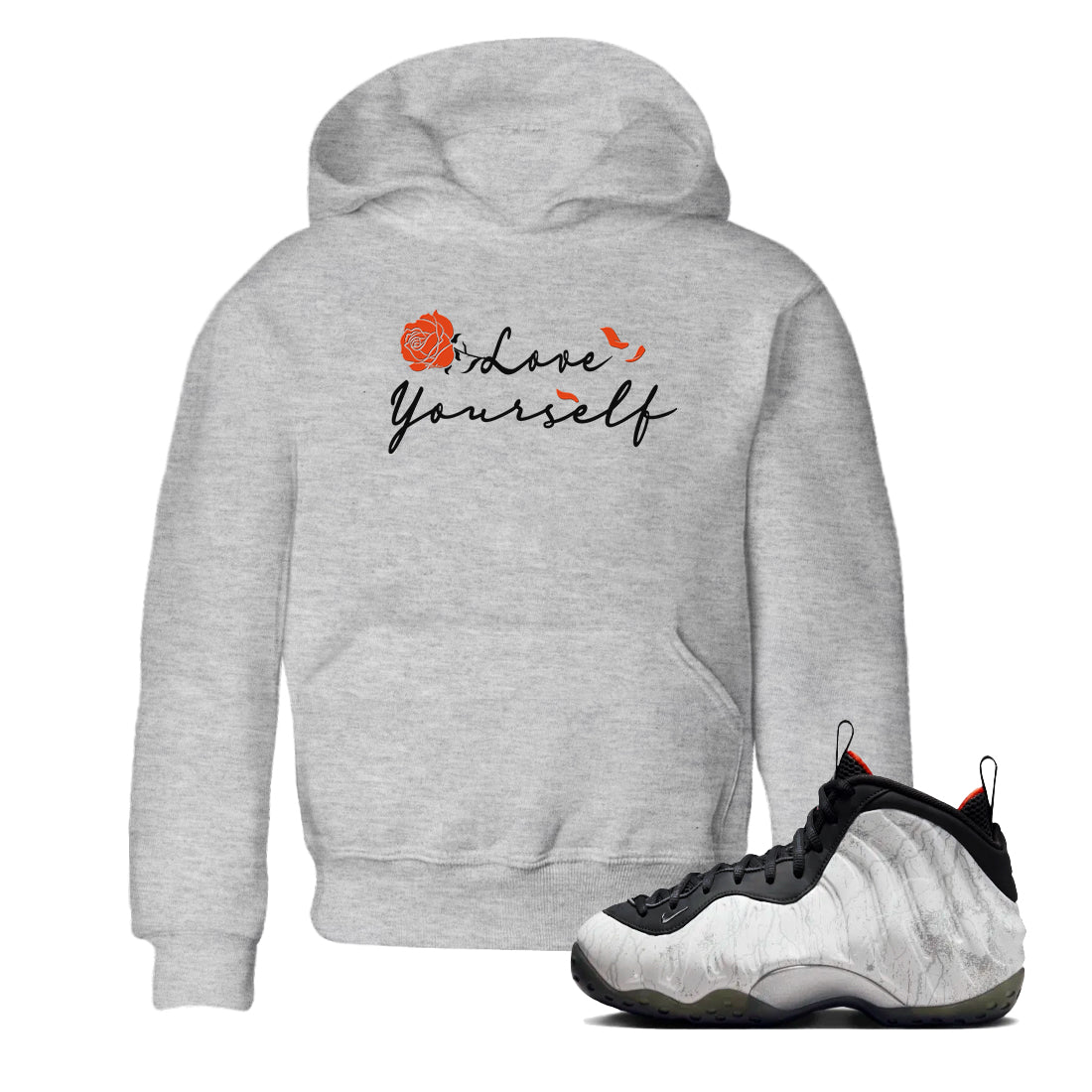 Love Yourself snkmatch Tees Kids - Air Foamposite One Jin