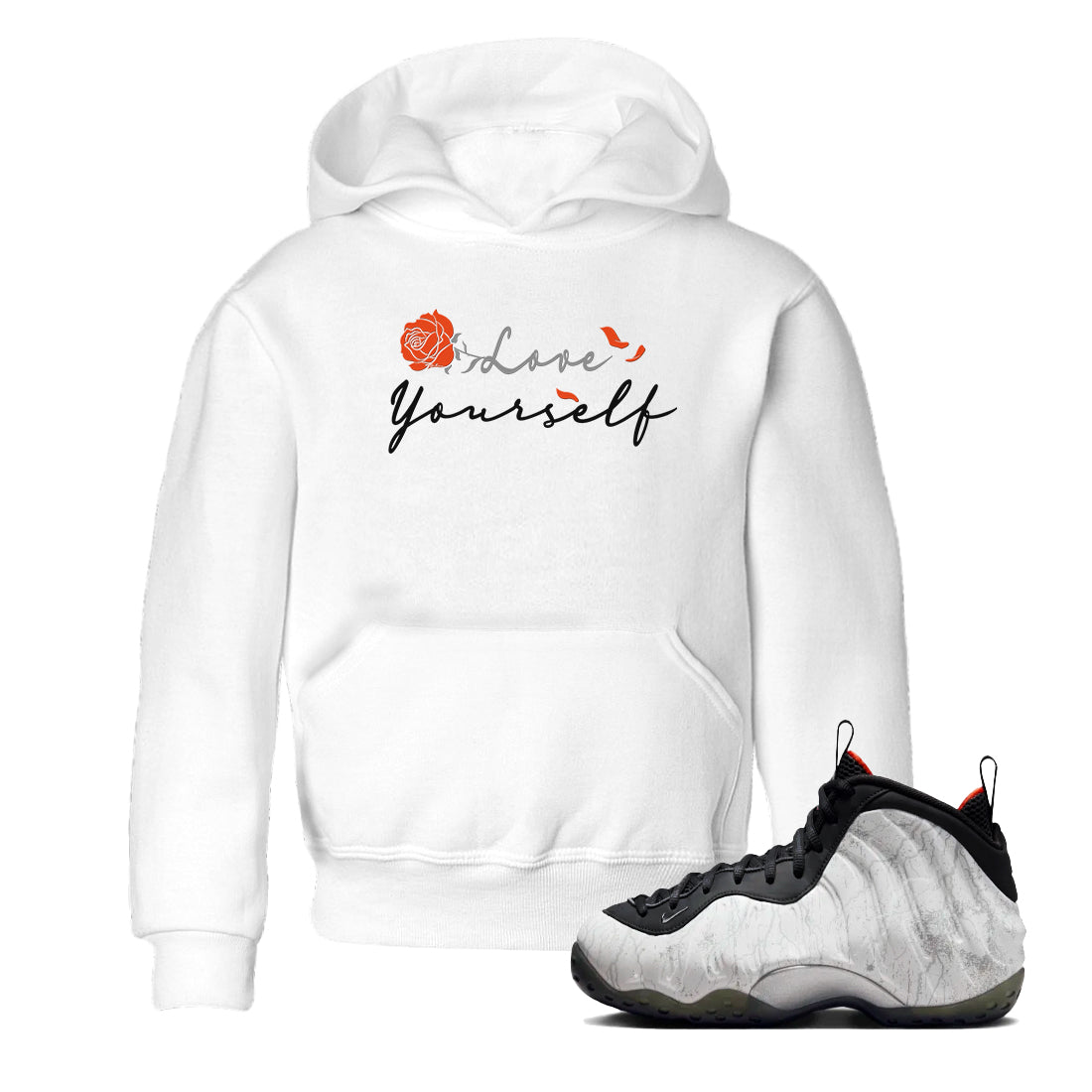 Love Yourself snkmatch Tees Kids - Air Foamposite One Jin