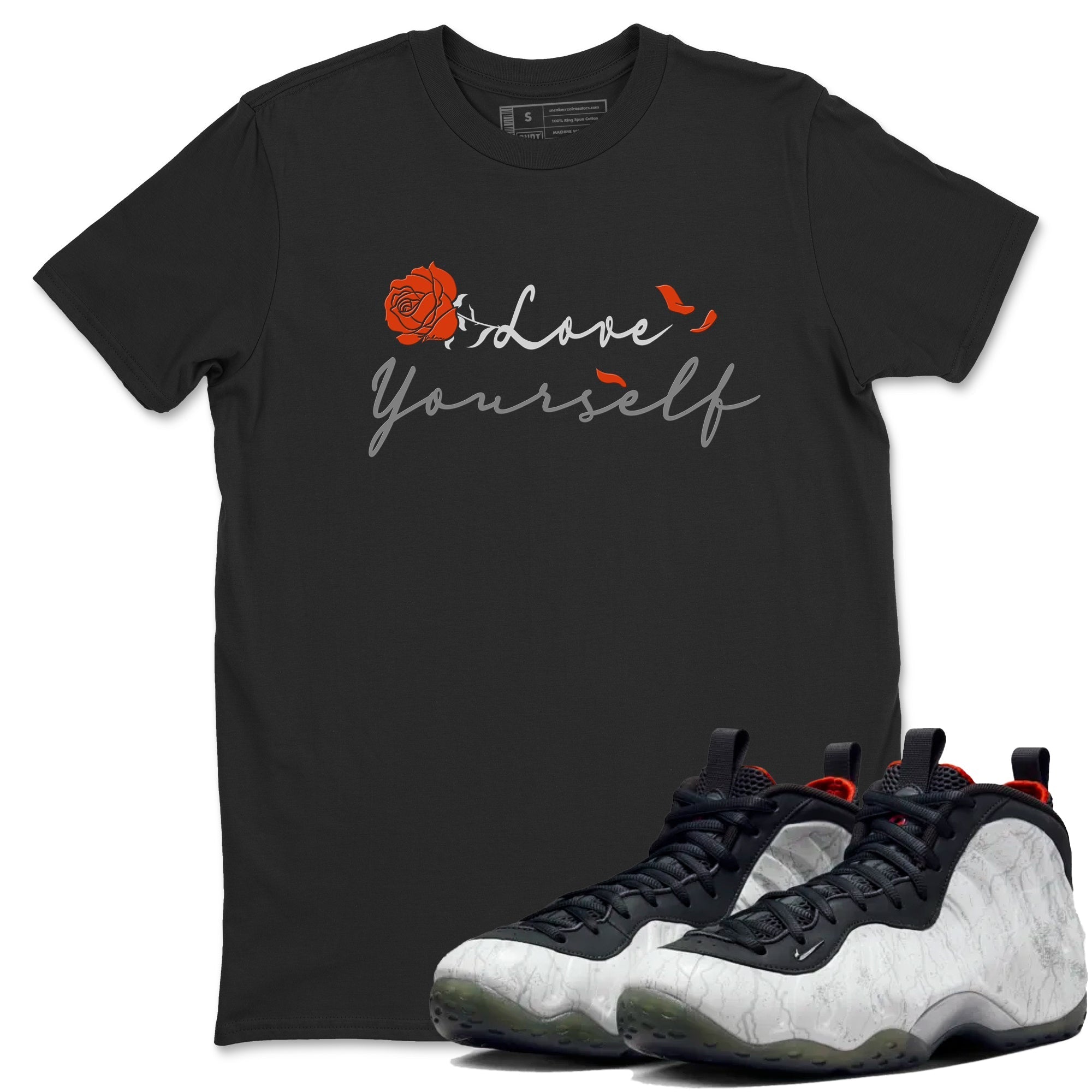 Love Yourself snkmatch Tees - Air Foamposite One Jin