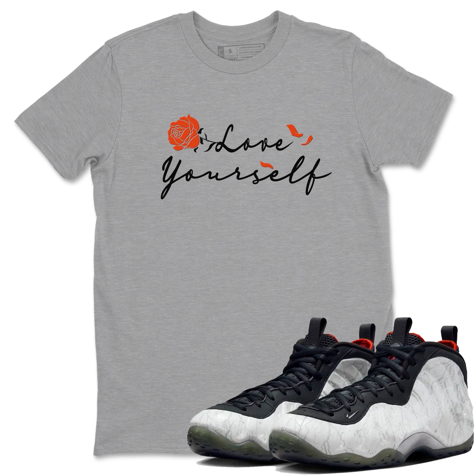 Love Yourself snkmatch Tees - Air Foamposite One Jin