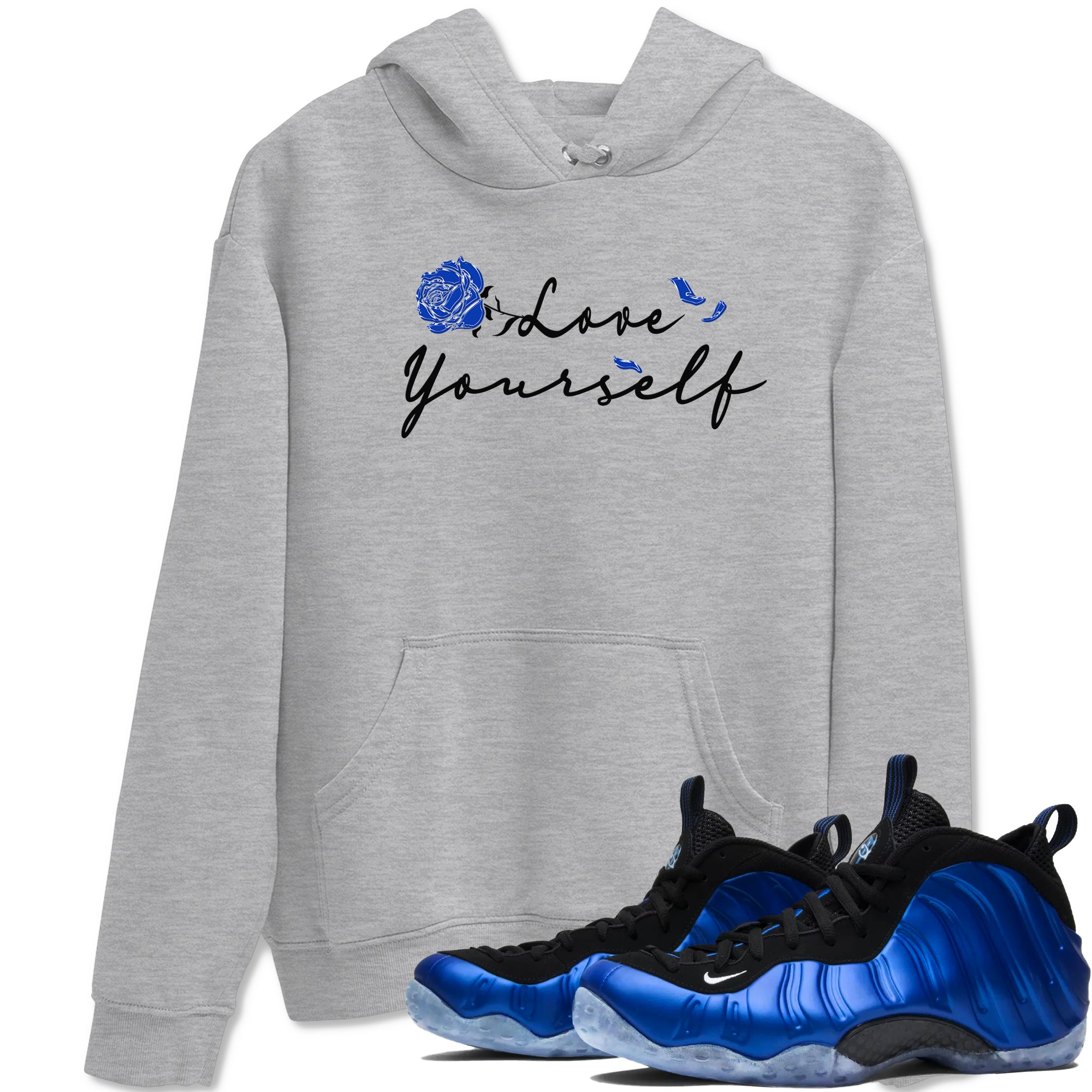 Love Yourself snkmatch Tees - Air Foamposite One Royal