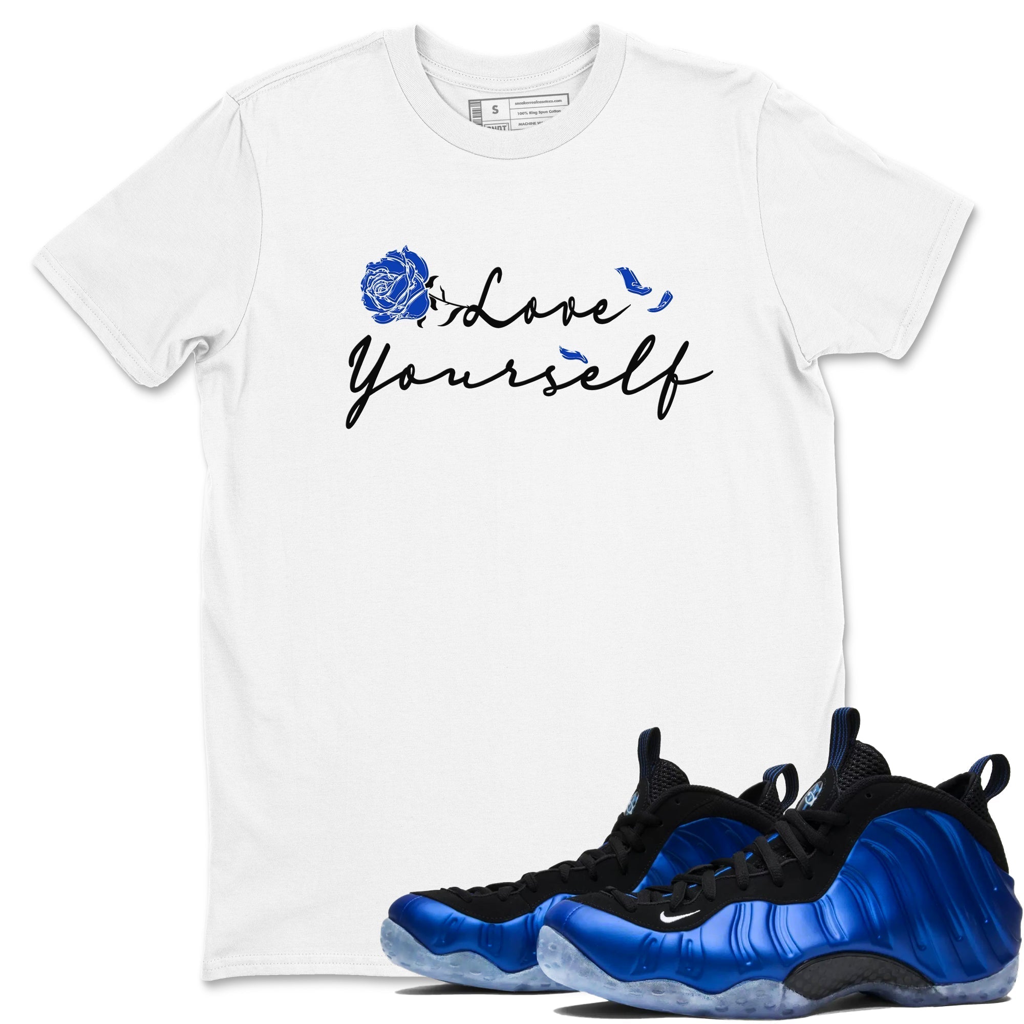 Love Yourself snkmatch Tees - Air Foamposite One Royal