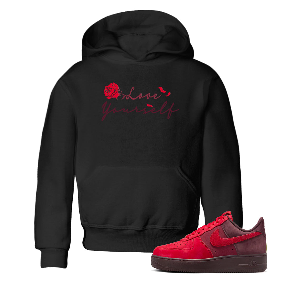 Love Yourself snkmatch Tees Kids - Air Force1 Layers Of Love