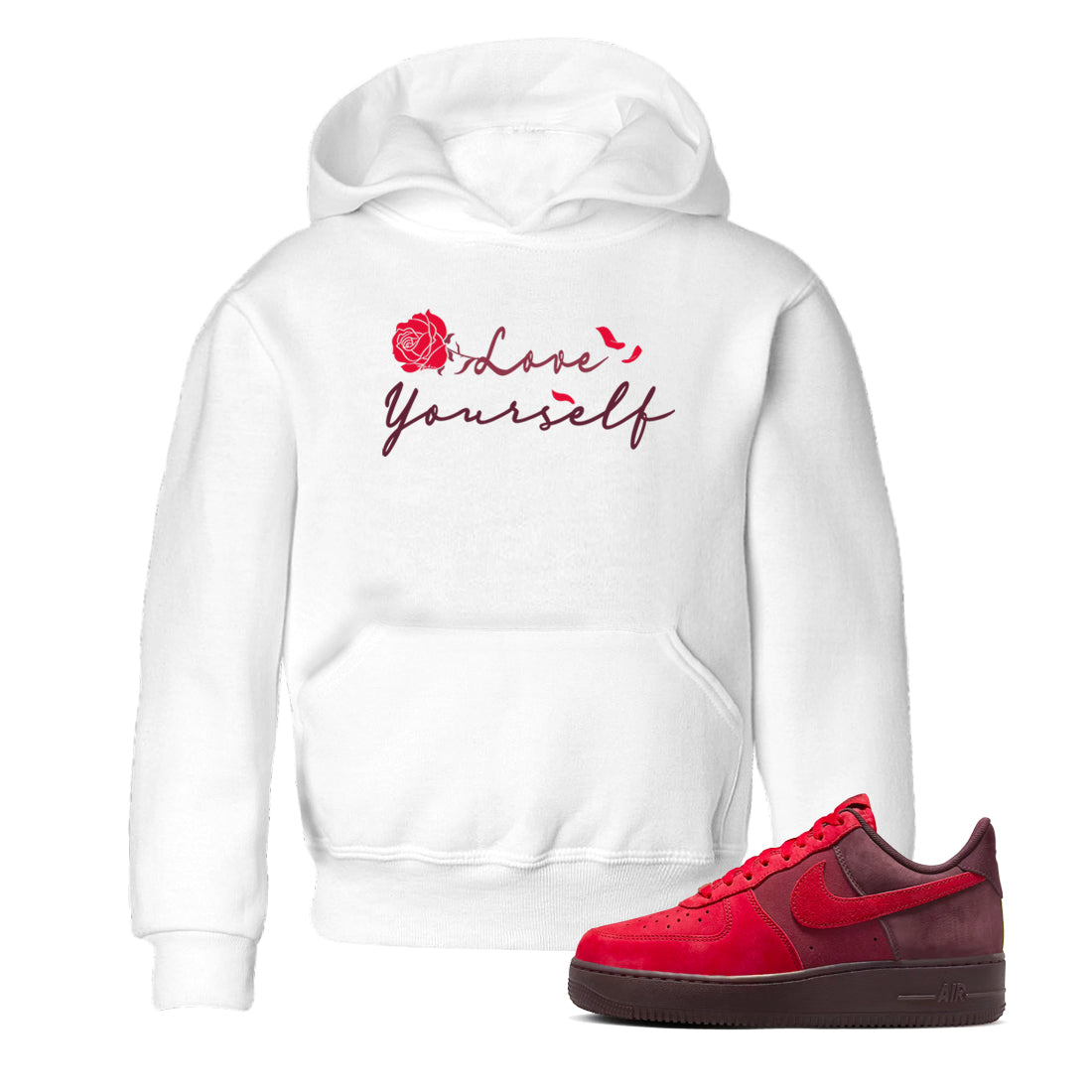 Love Yourself snkmatch Tees Kids - Air Force1 Layers Of Love