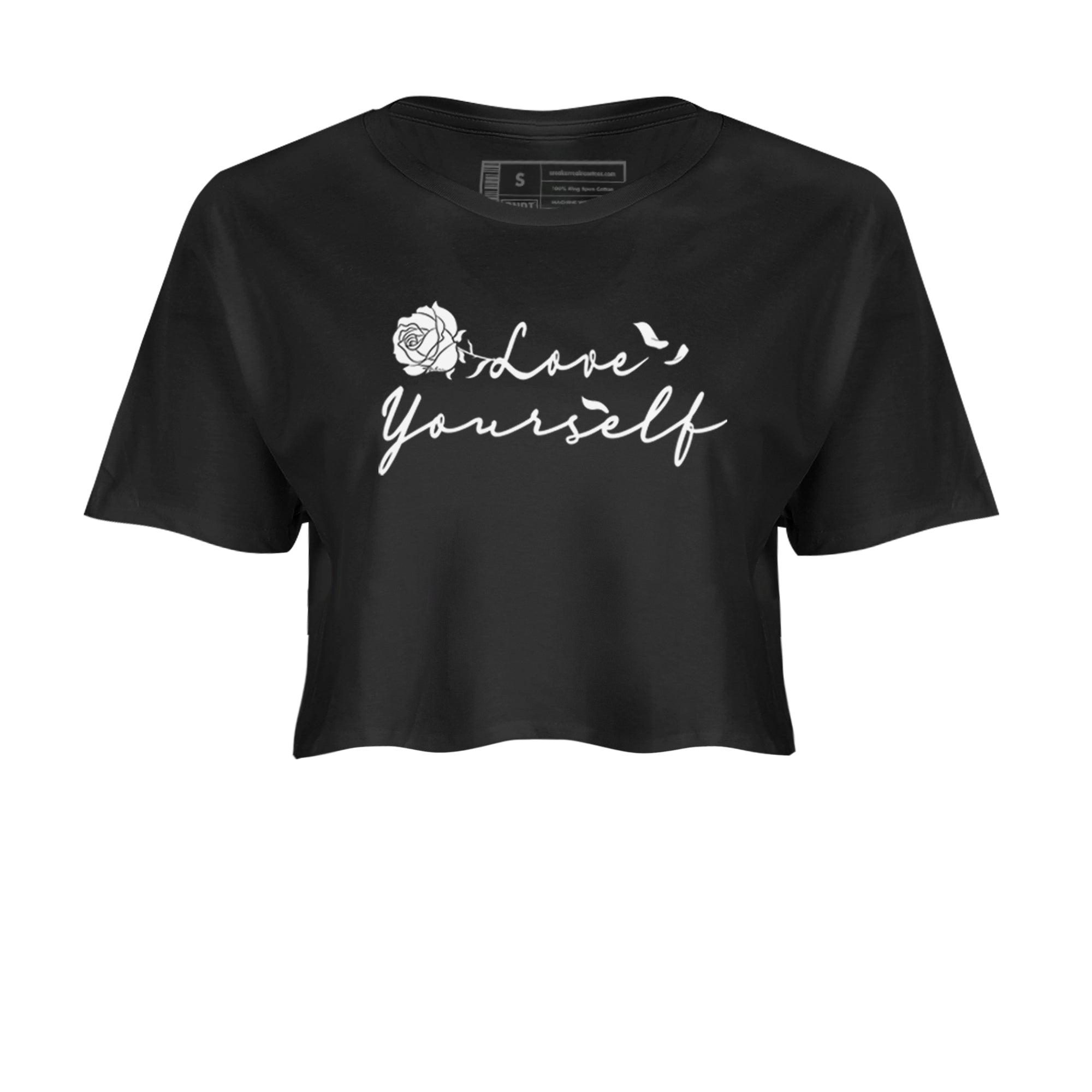 Love Yourself snkmatch Women's Top - Air Jordan 1 Black White