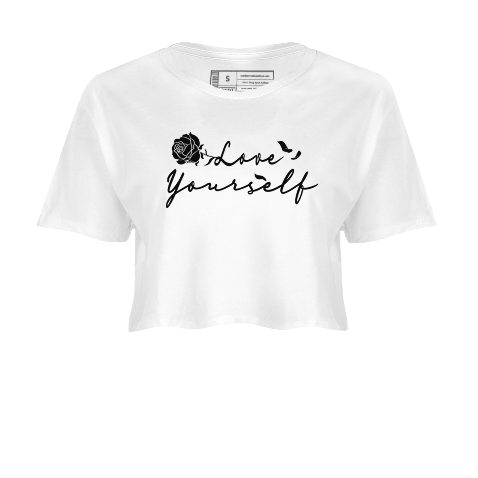 Love Yourself snkmatch Women's Top - Air Jordan 1 Black White