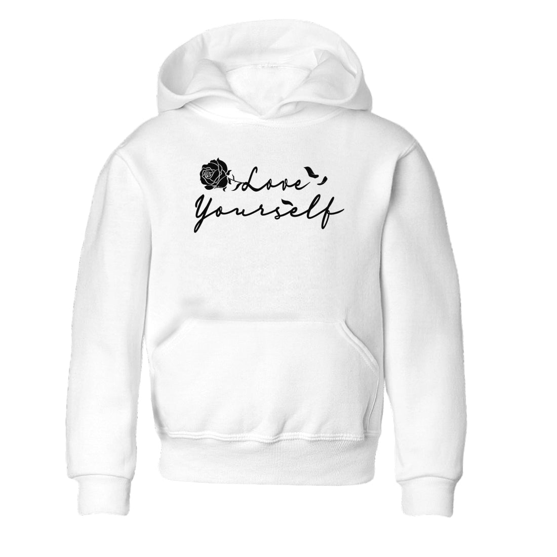Love Yourself snkmatch Tees Kids - Air Jordan 1 Black White