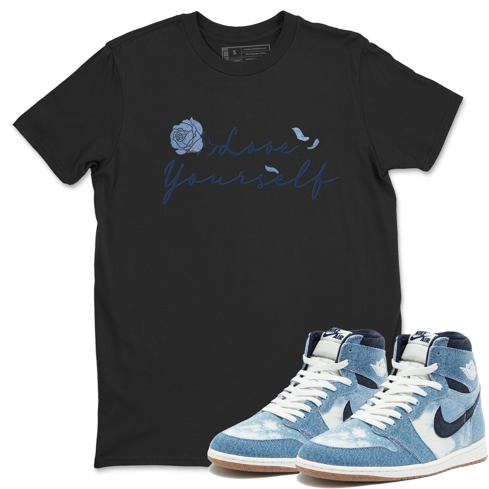 Love Yourself snkmatch Tees - Air Jordan 1 Denim 2024