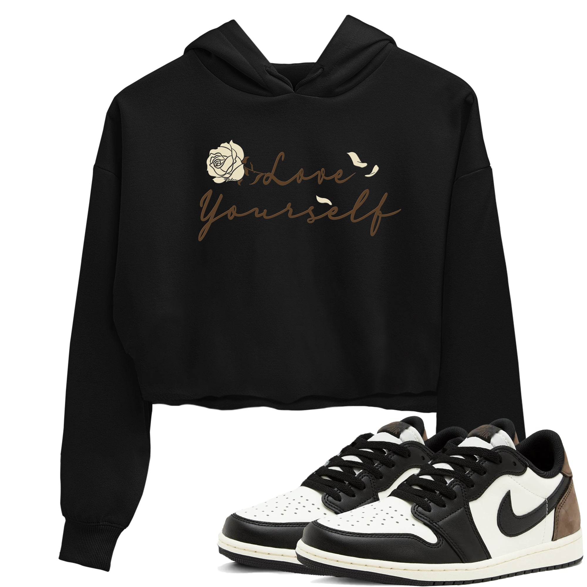 Love Yourself snkmatch Women's Top - Air Jordan 1 Mocha