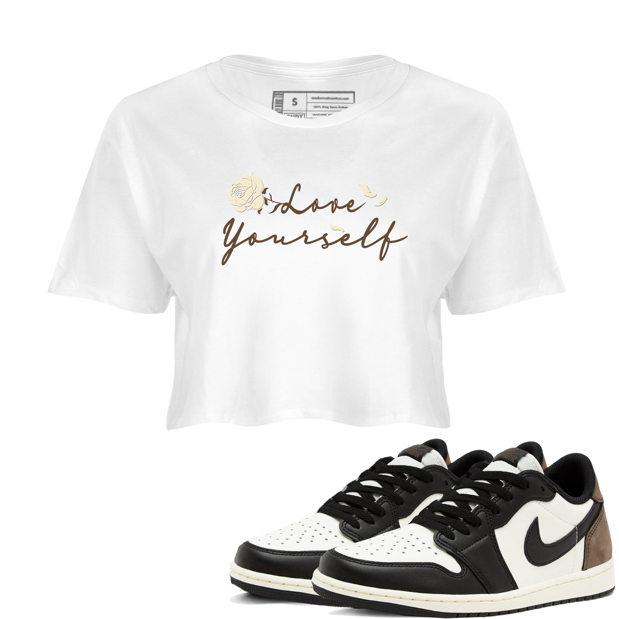 Love Yourself snkmatch Women's Top - Air Jordan 1 Mocha