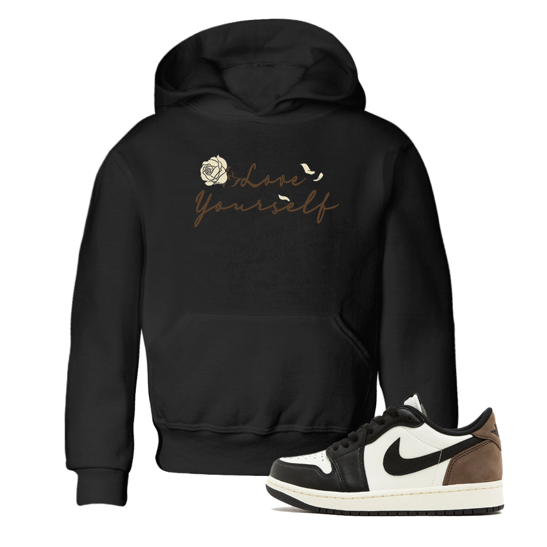 Love Yourself snkmatch Tees Kids - Air Jordan 1 Mocha