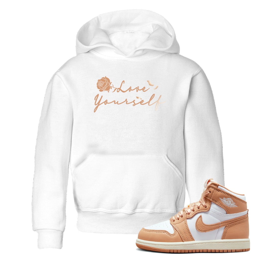 Love Yourself snkmatch Tee Kids - Air Jordan 1 Praline