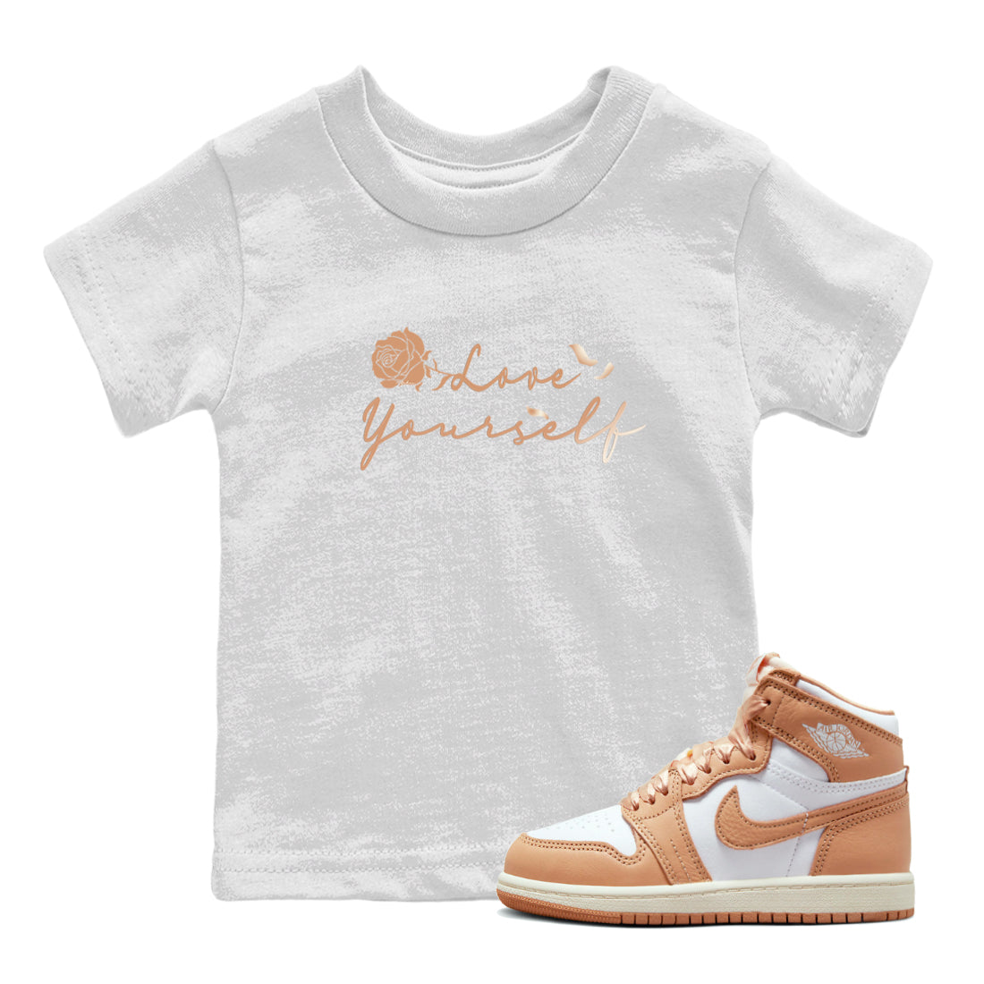 Love Yourself snkmatch Tee Kids - Air Jordan 1 Praline