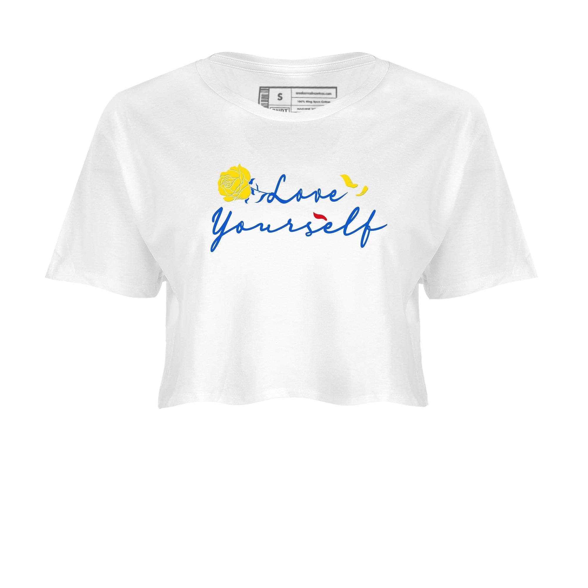 Love Yourself snkmatch Women's Top - Air Jordan 1 Travis Scott Canary