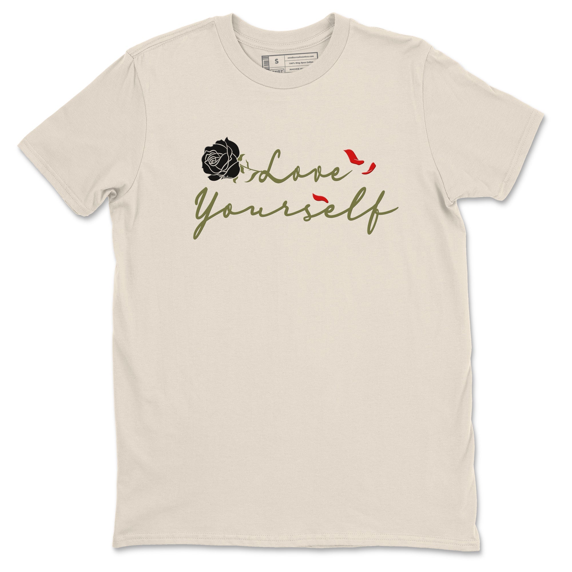 Love Yourself snkmatch Tees - Air Jordan 1 Travis Scott Medium Olive