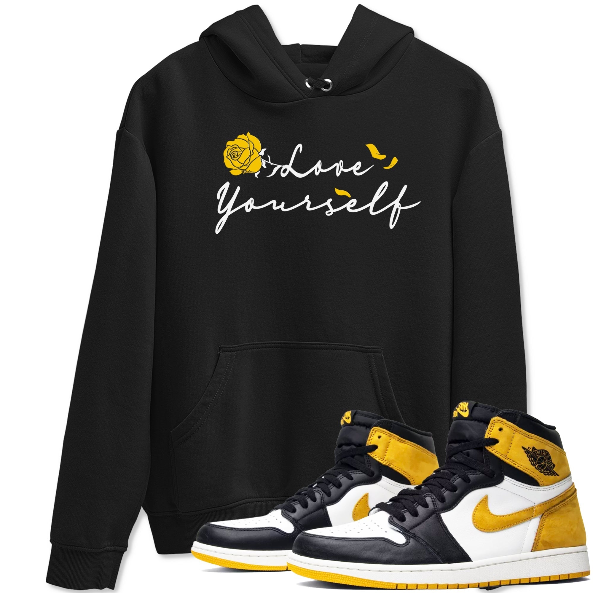 Love Yourself snkmatch Tees - Air Jordan 1 Yellow Ochre