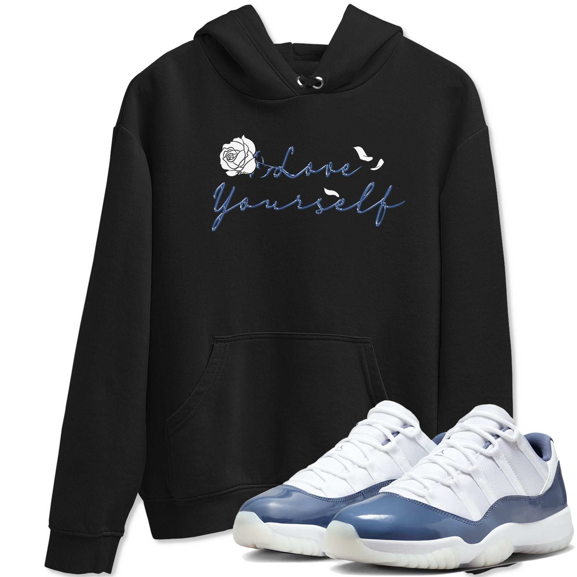 Love Yourself snkmatch Tees - Air Jordan 11 Diffused Blue