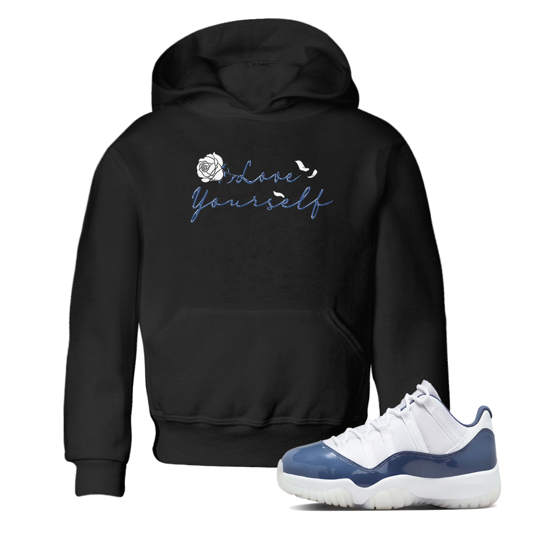Love Yourself snkmatch Tees Kids - Air Jordan 11 Diffused Blue
