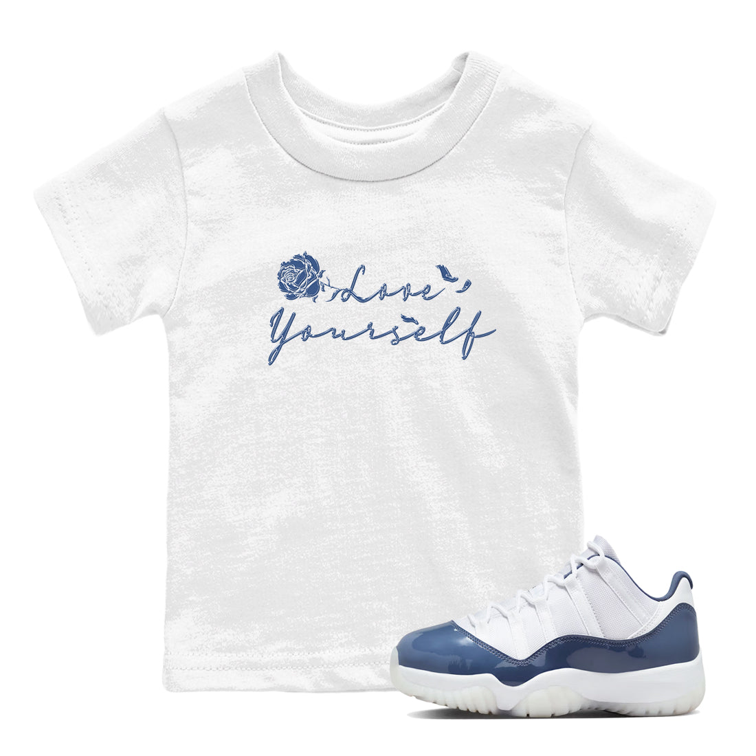 Love Yourself snkmatch Tees Kids - Air Jordan 11 Diffused Blue