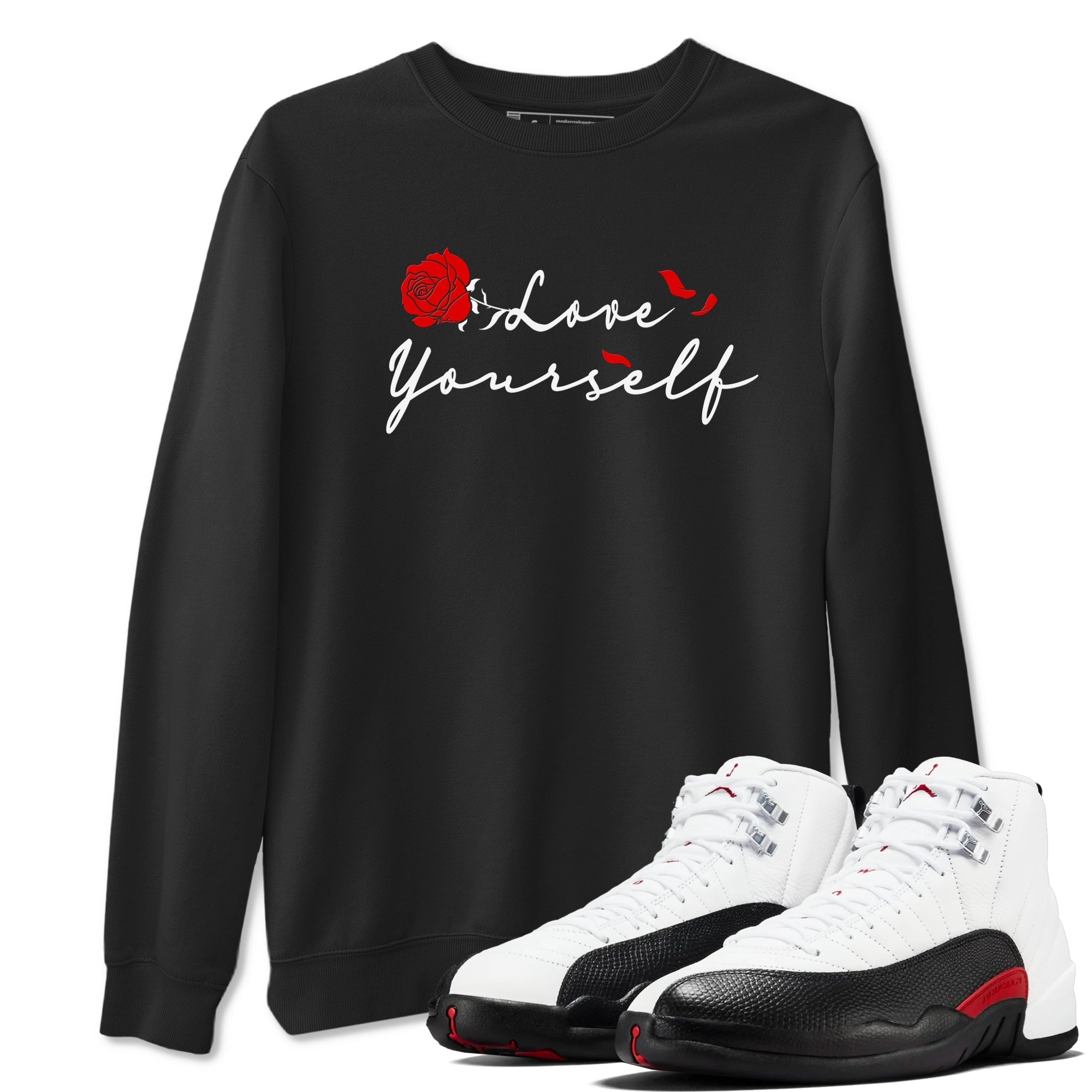 Love Yourself snkmatch Tees - Air Jordan 12 Taxi Flip