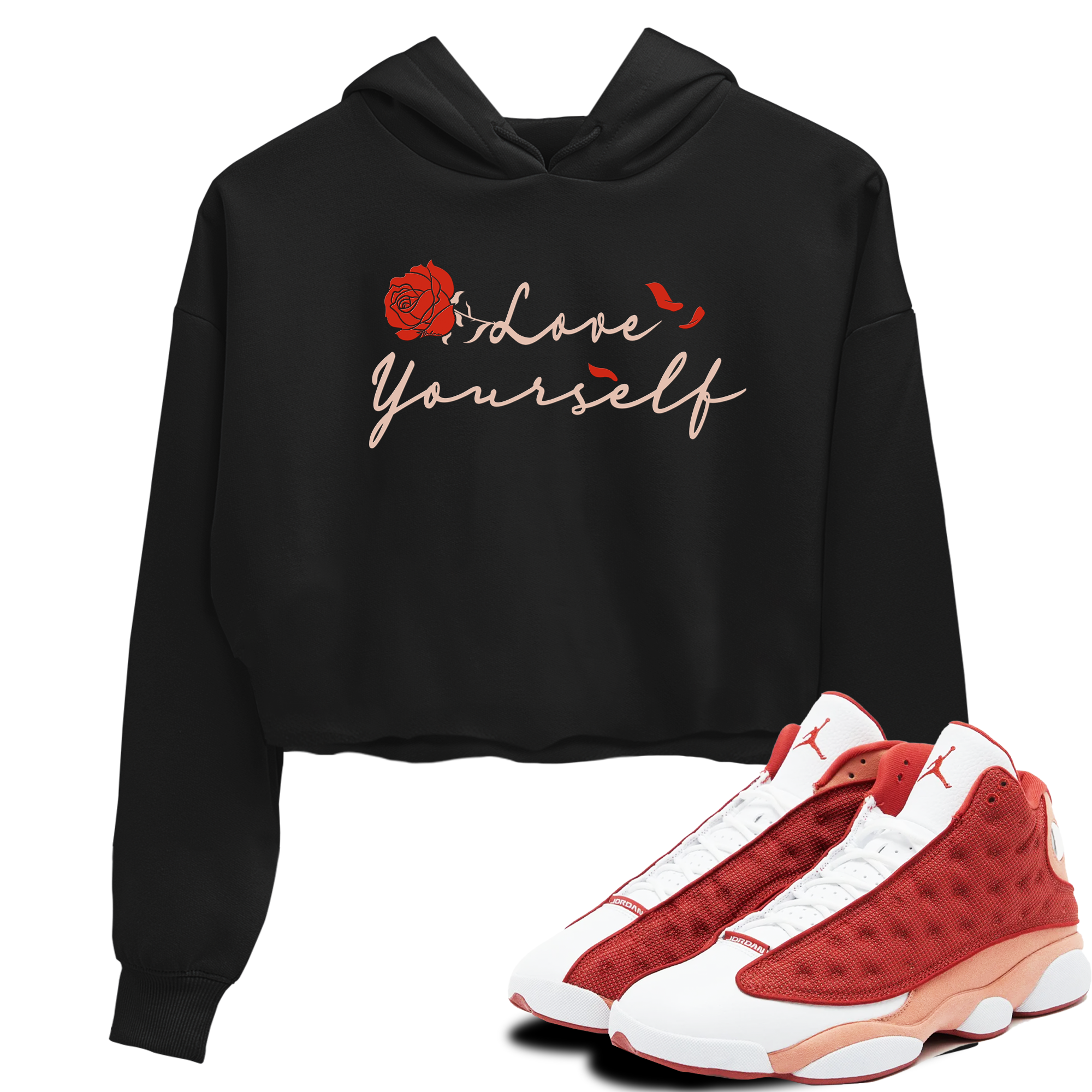 Love Yourself snkmatch Women's Top - Air Jordan 13 Dune Red