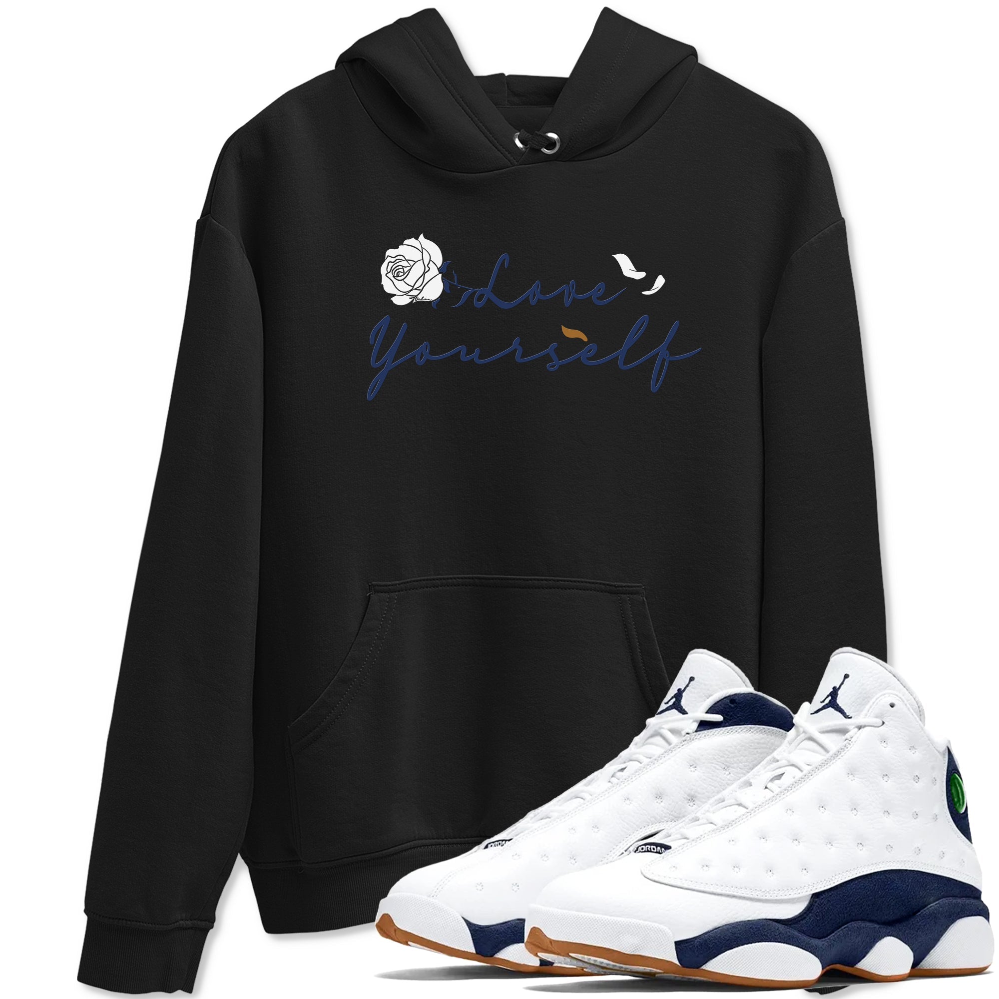 Love Yourself snkmatch Tees - Air Jordan 13 Midnight Navy
