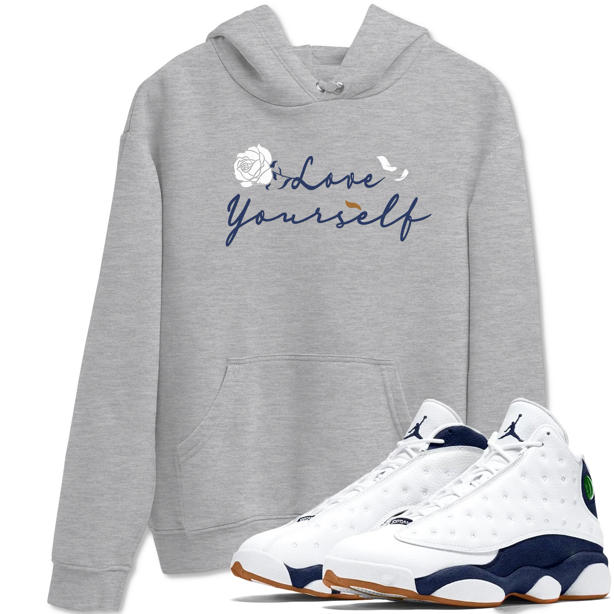 Love Yourself snkmatch Tees - Air Jordan 13 Midnight Navy