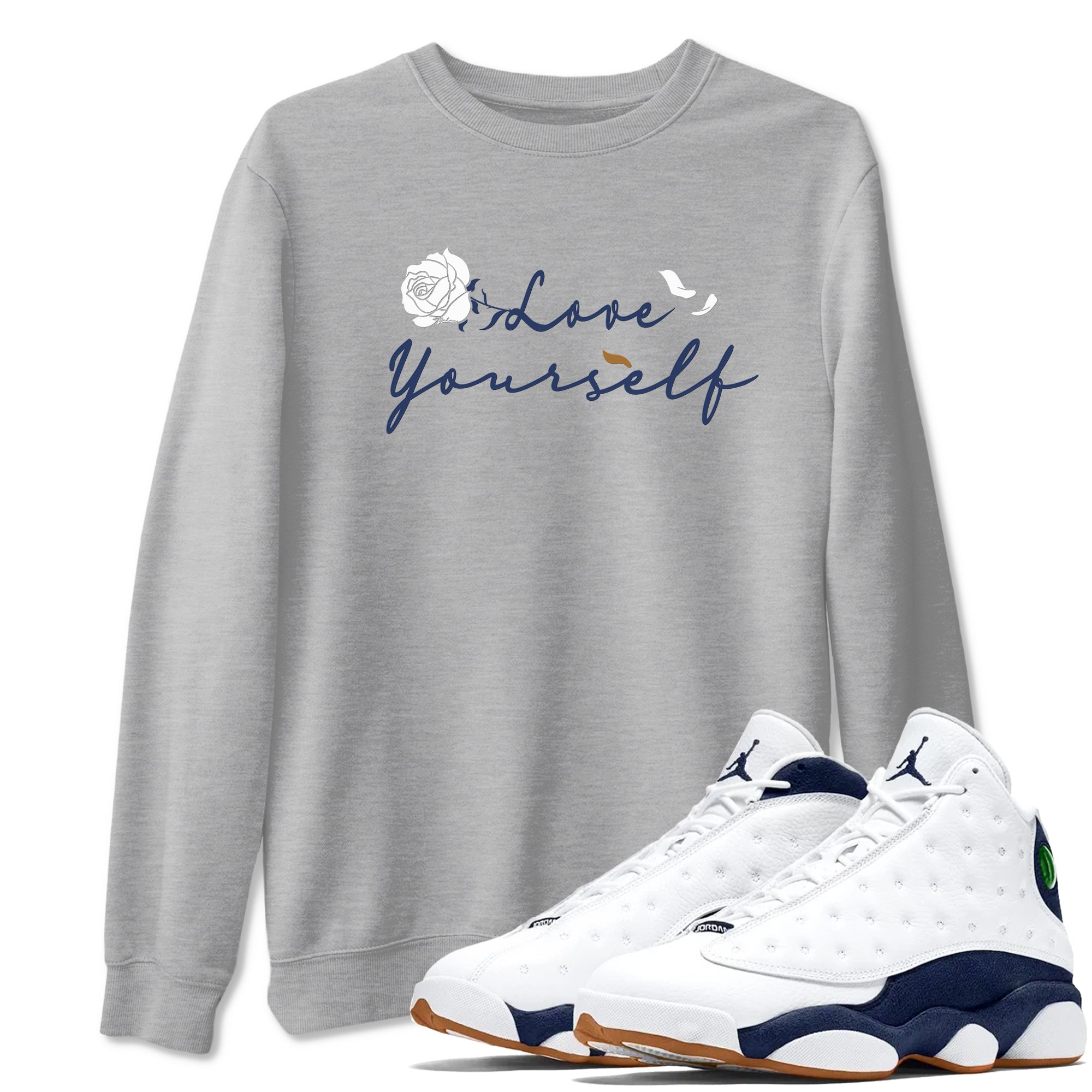 Love Yourself snkmatch Tees - Air Jordan 13 Midnight Navy