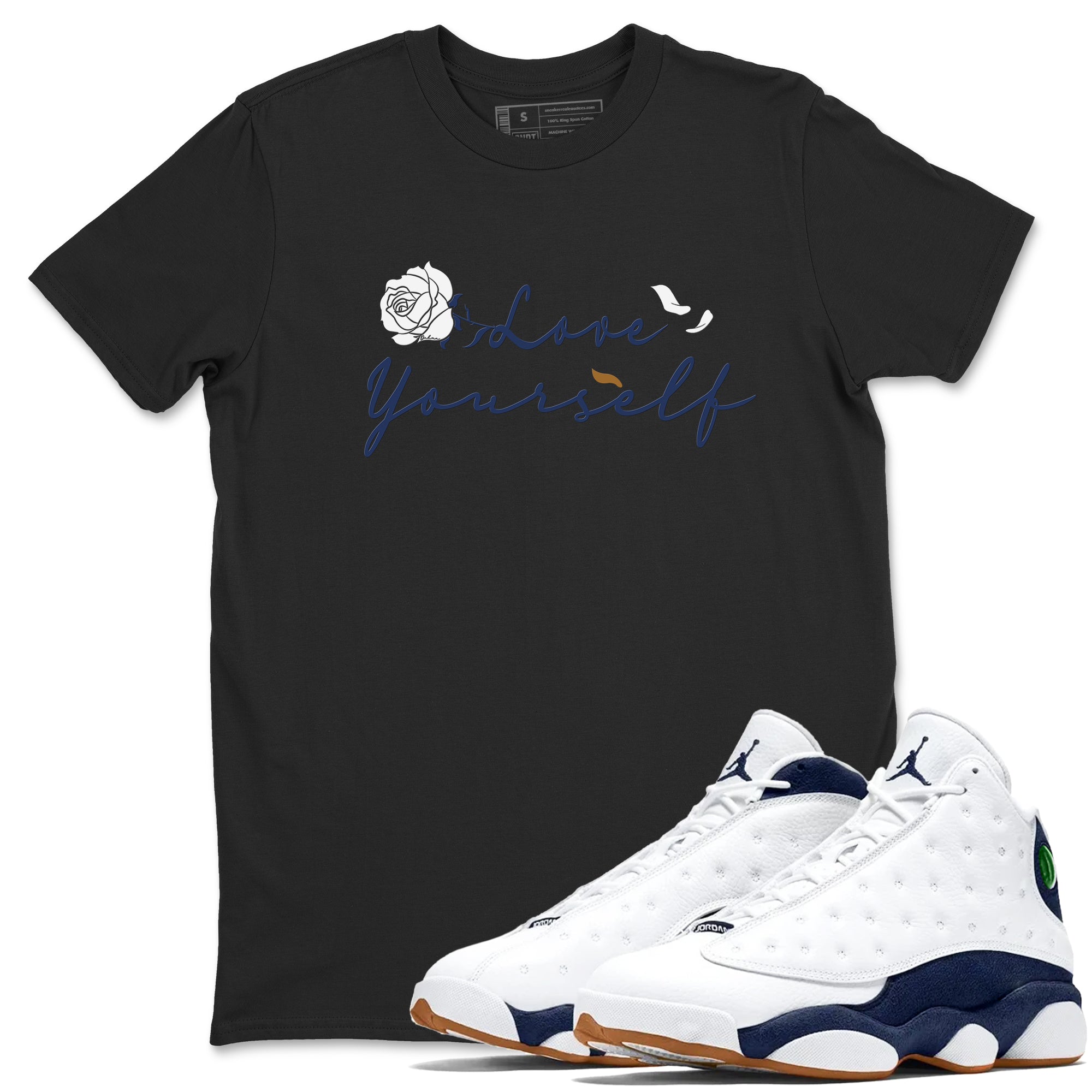 Love Yourself snkmatch Tees - Air Jordan 13 Midnight Navy