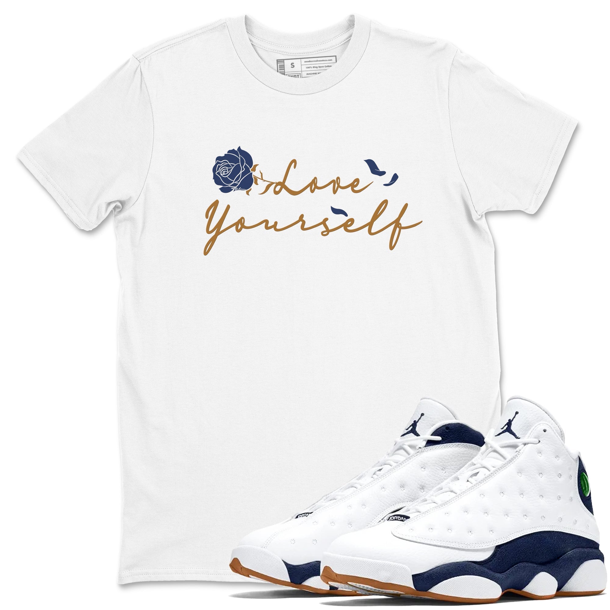 Love Yourself snkmatch Tees - Air Jordan 13 Midnight Navy