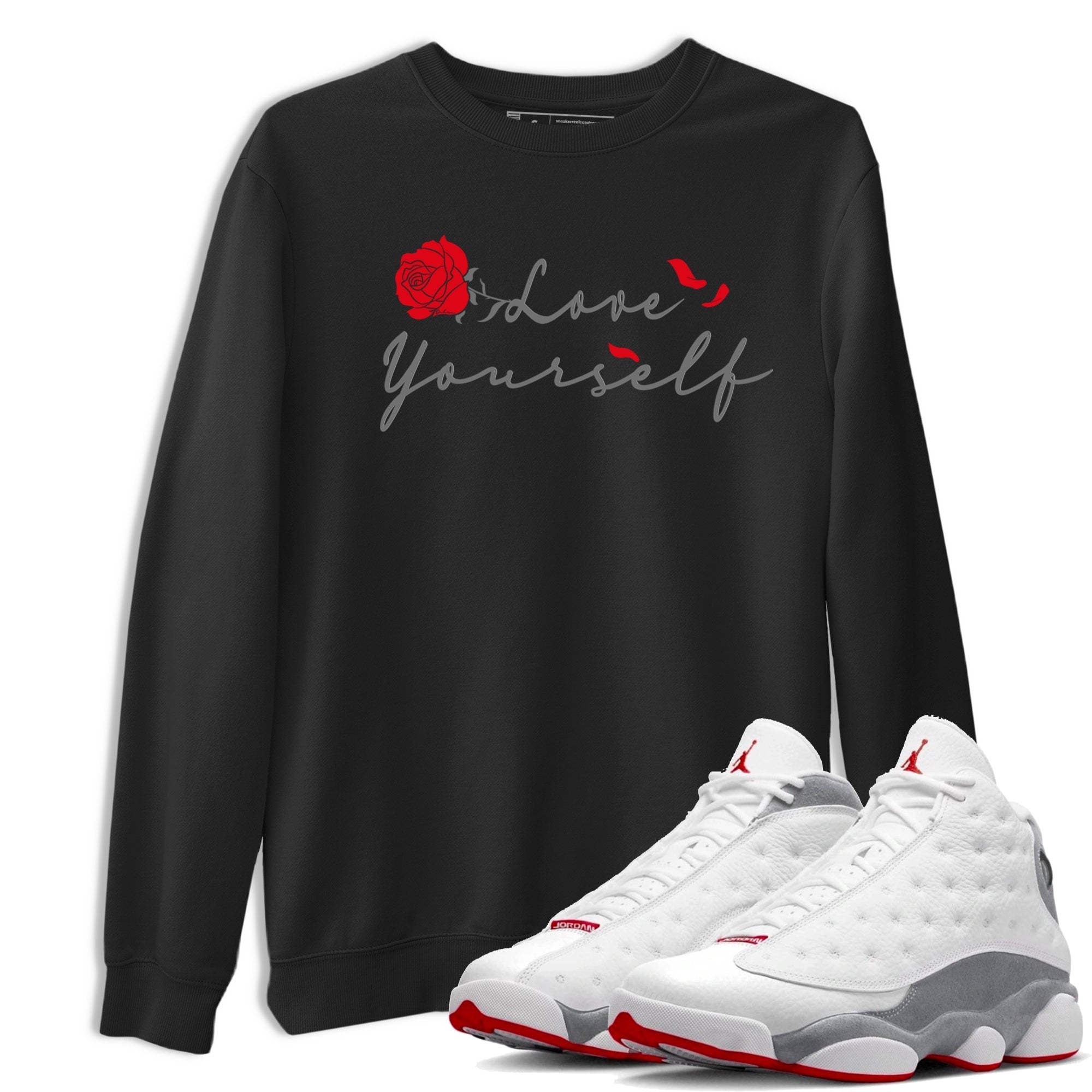 Love Yourself snkmatch Tee - Air Jordan 13 Wolf Grey