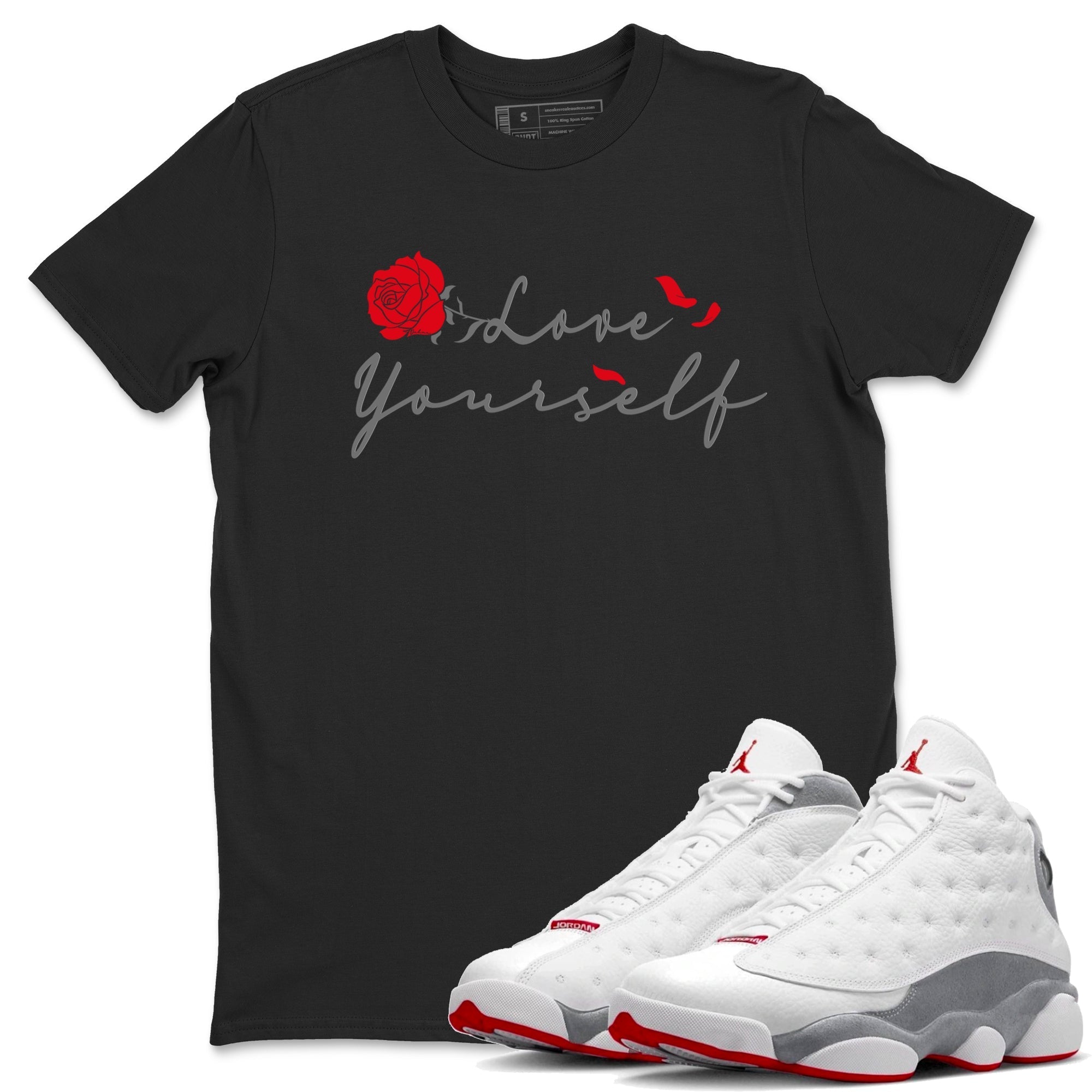 Love Yourself snkmatch Tee - Air Jordan 13 Wolf Grey
