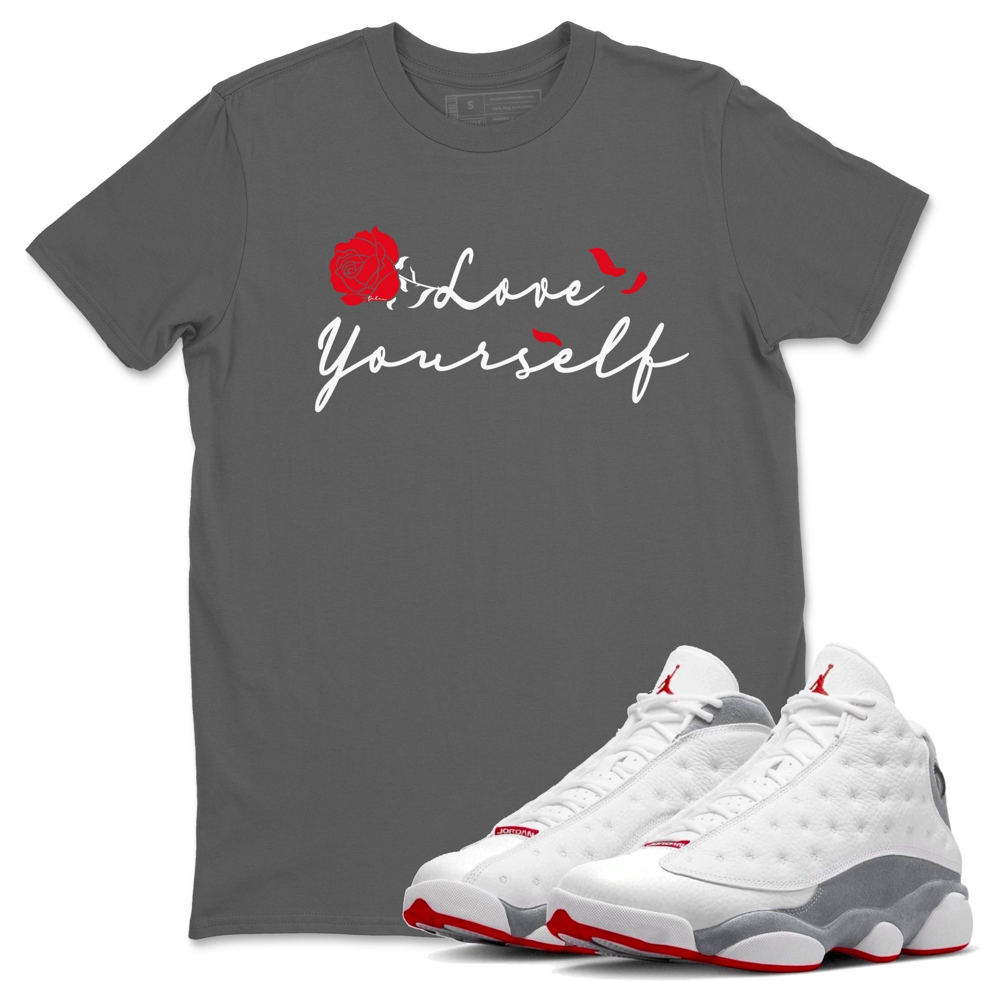 Love Yourself snkmatch Tee - Air Jordan 13 Wolf Grey