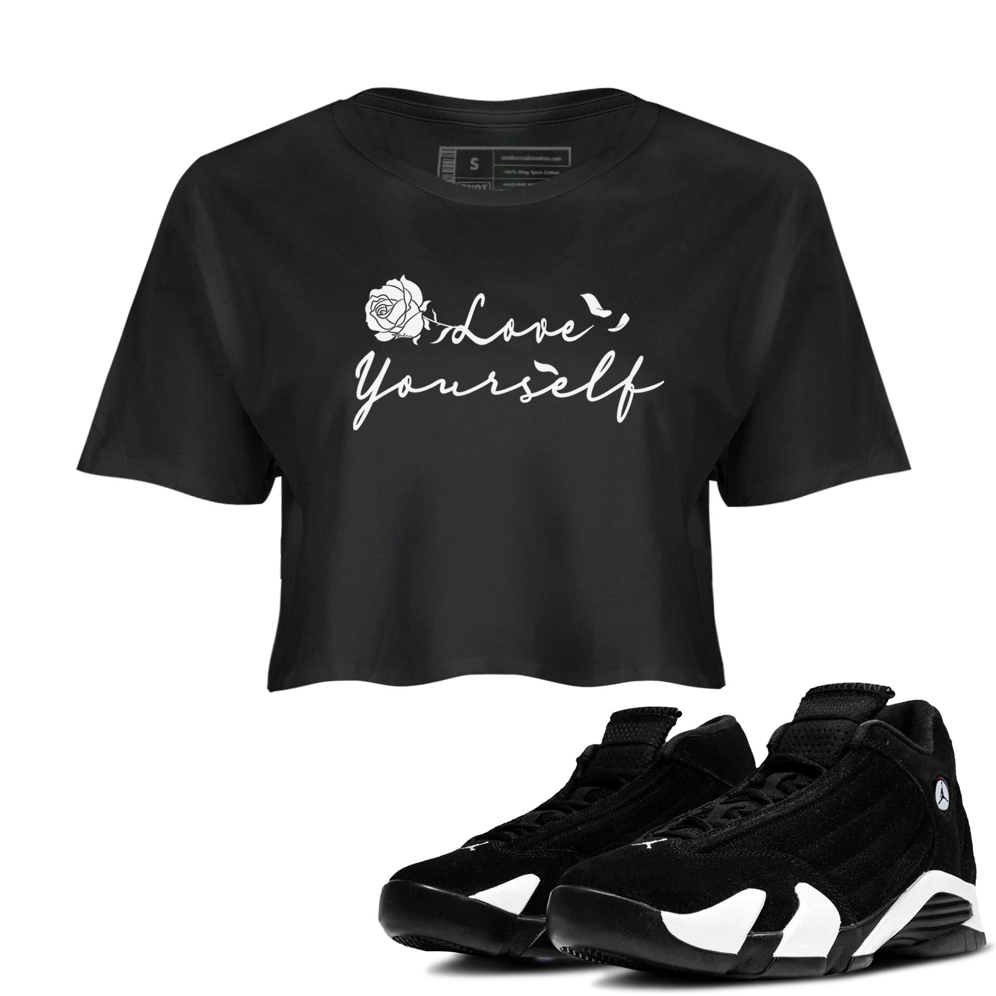 Love Yourself snkmatch Women's Top - Air Jordan 14 Panda