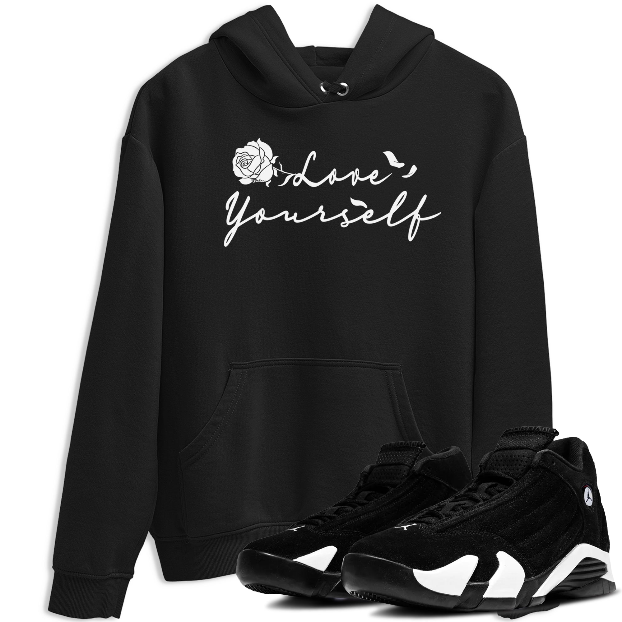 Love Yourself snkmatch Tees - Air Jordan 14 Panda